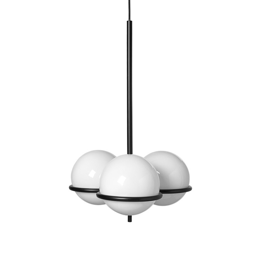 Vertoon produk Era Chandelier - Black van vervaardiger ferm LIVING