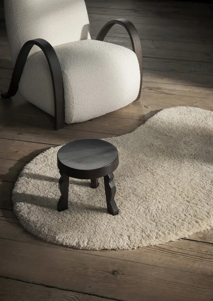 ferm LIVING - Forma Wool Rug - Small - Off-white