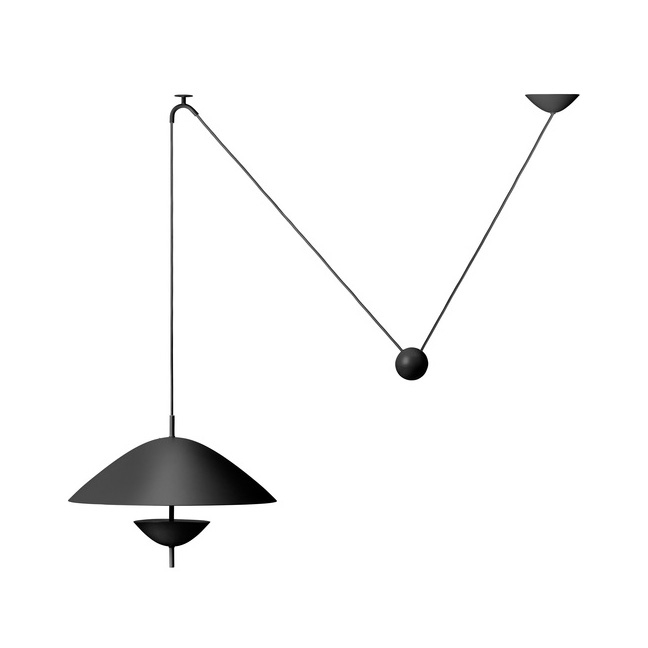Display product Lod Pendant - Blackened Iron from manufacturer ferm LIVING