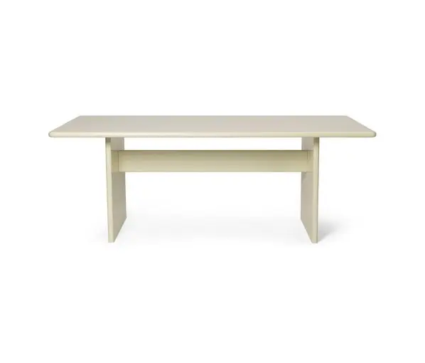 ferm LIVING - Rink Dining Table - Small - Eggshell