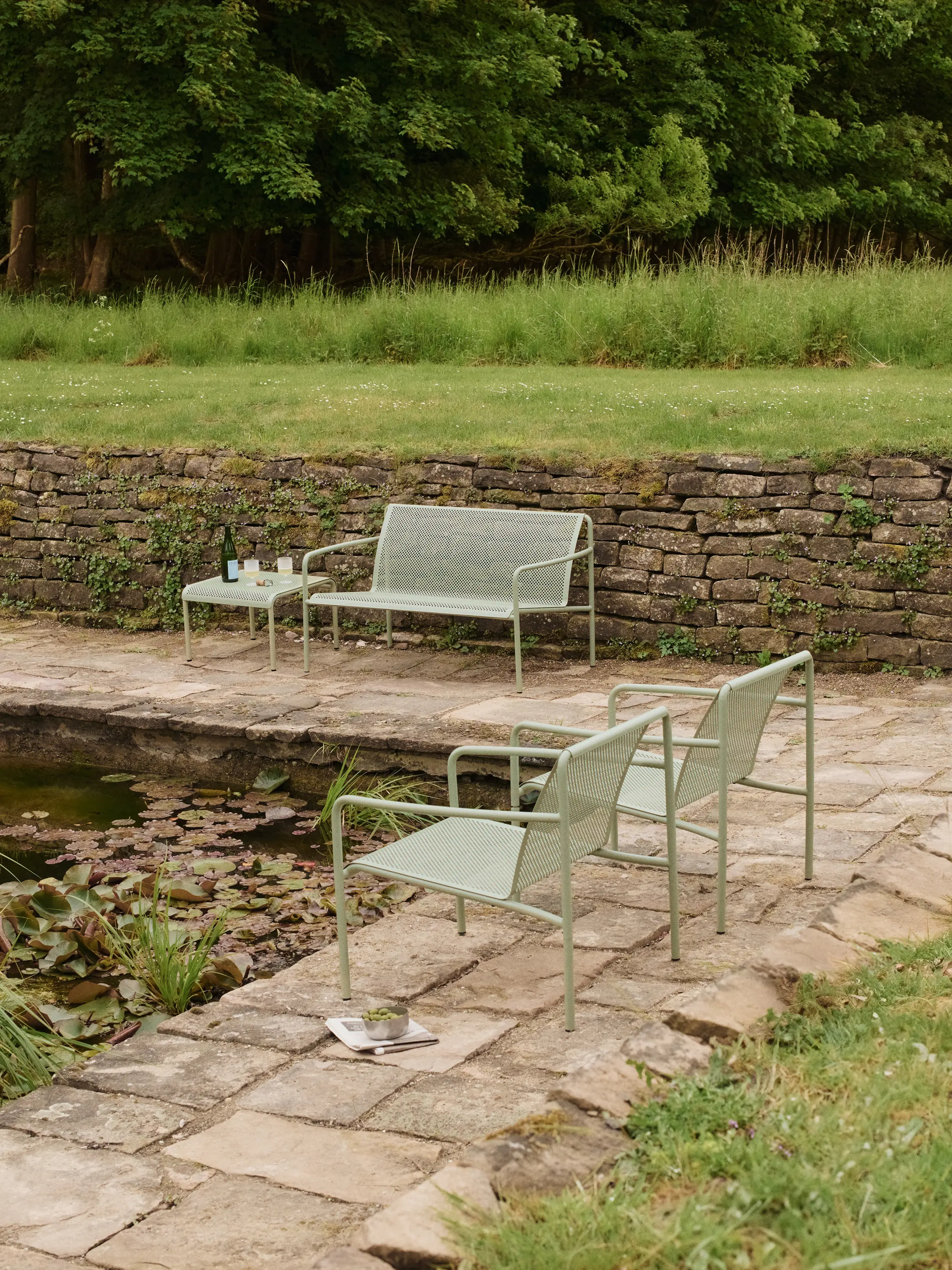 ferm LIVING - Dapple Low Table - 57 x 57 - Tea Green