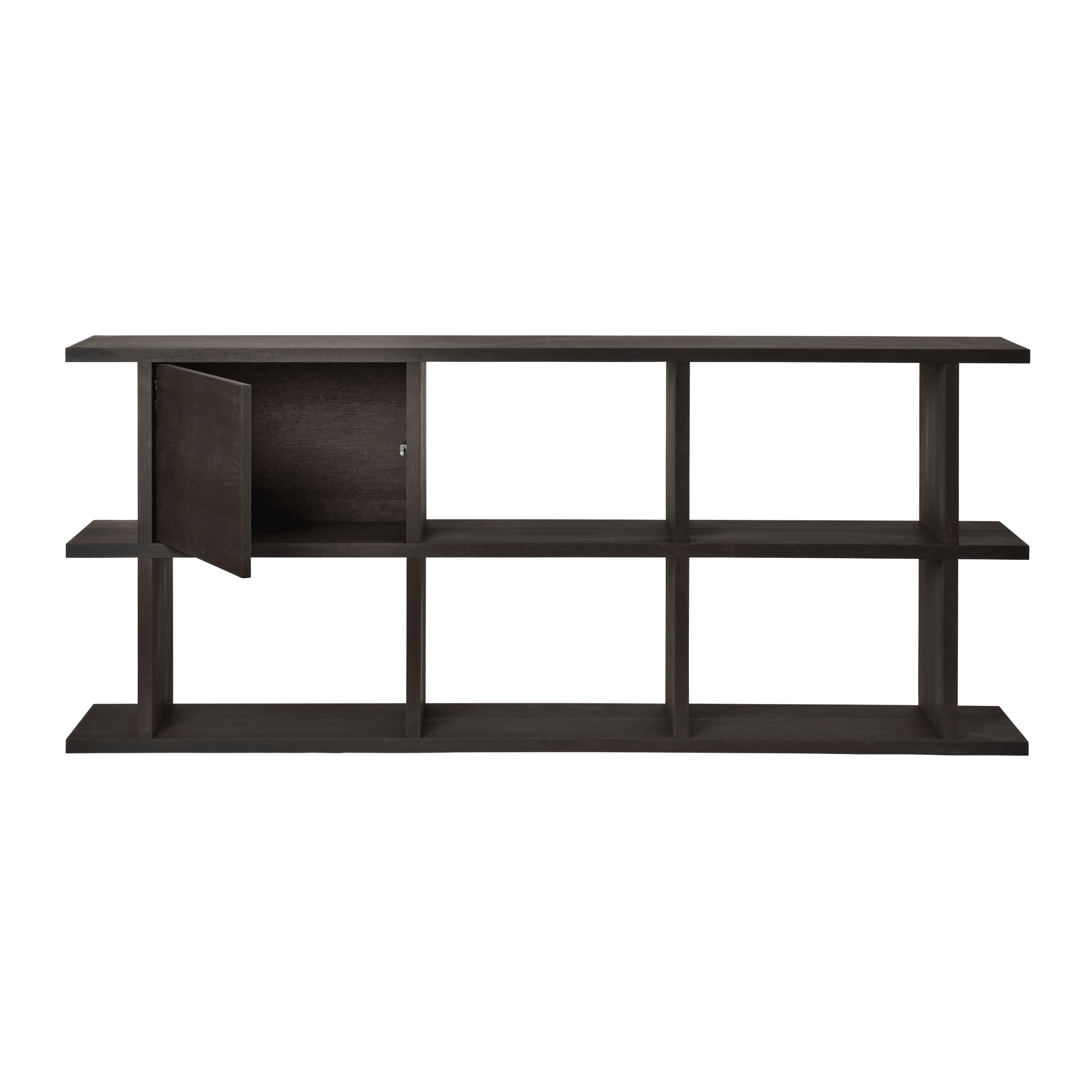 Display product Kona Bookcase Cabinet Insert - Dark Stained from manufacturer ferm LIVING