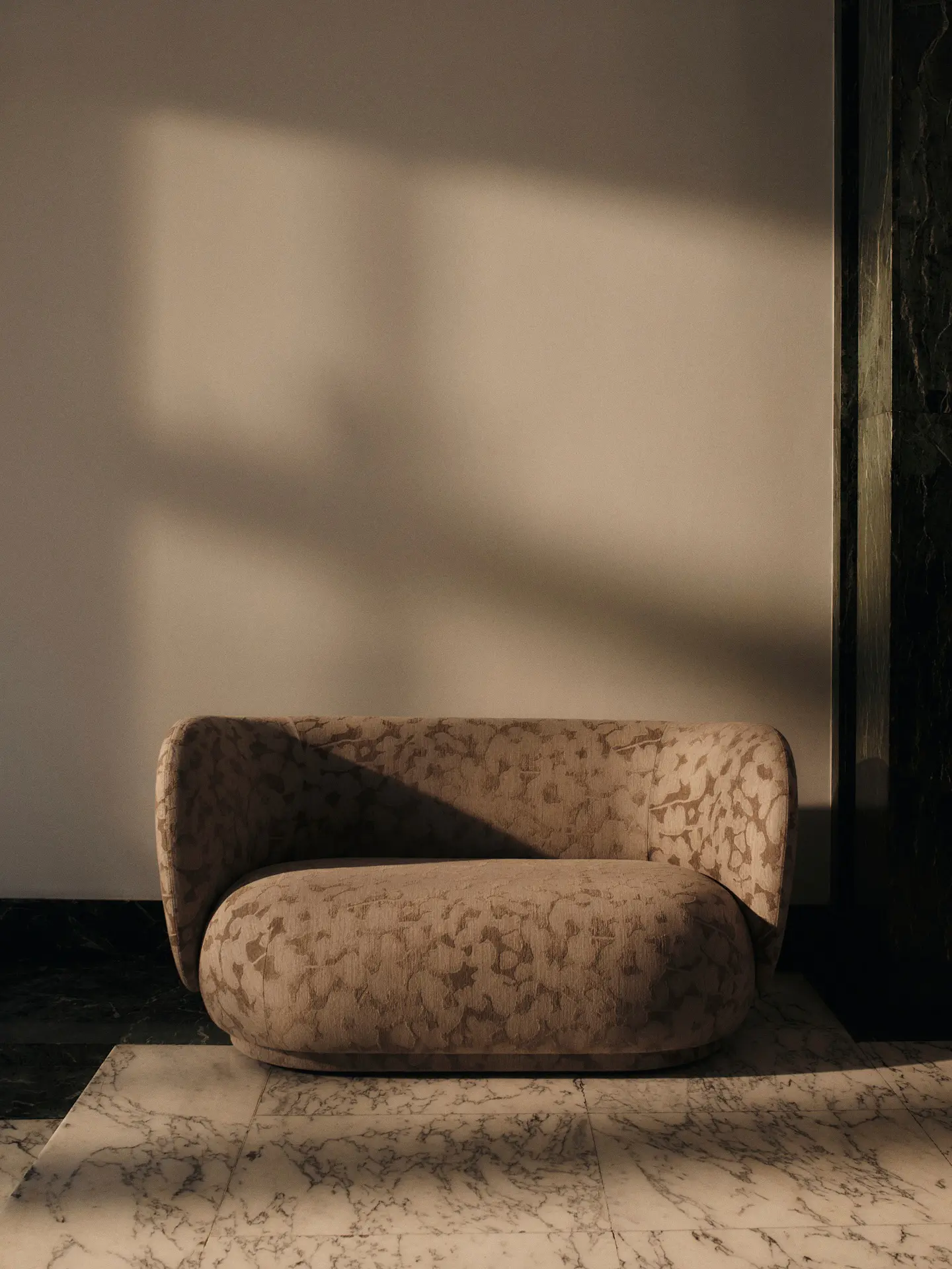 ferm LIVING - Rico 2-seater Cilla - Taupe