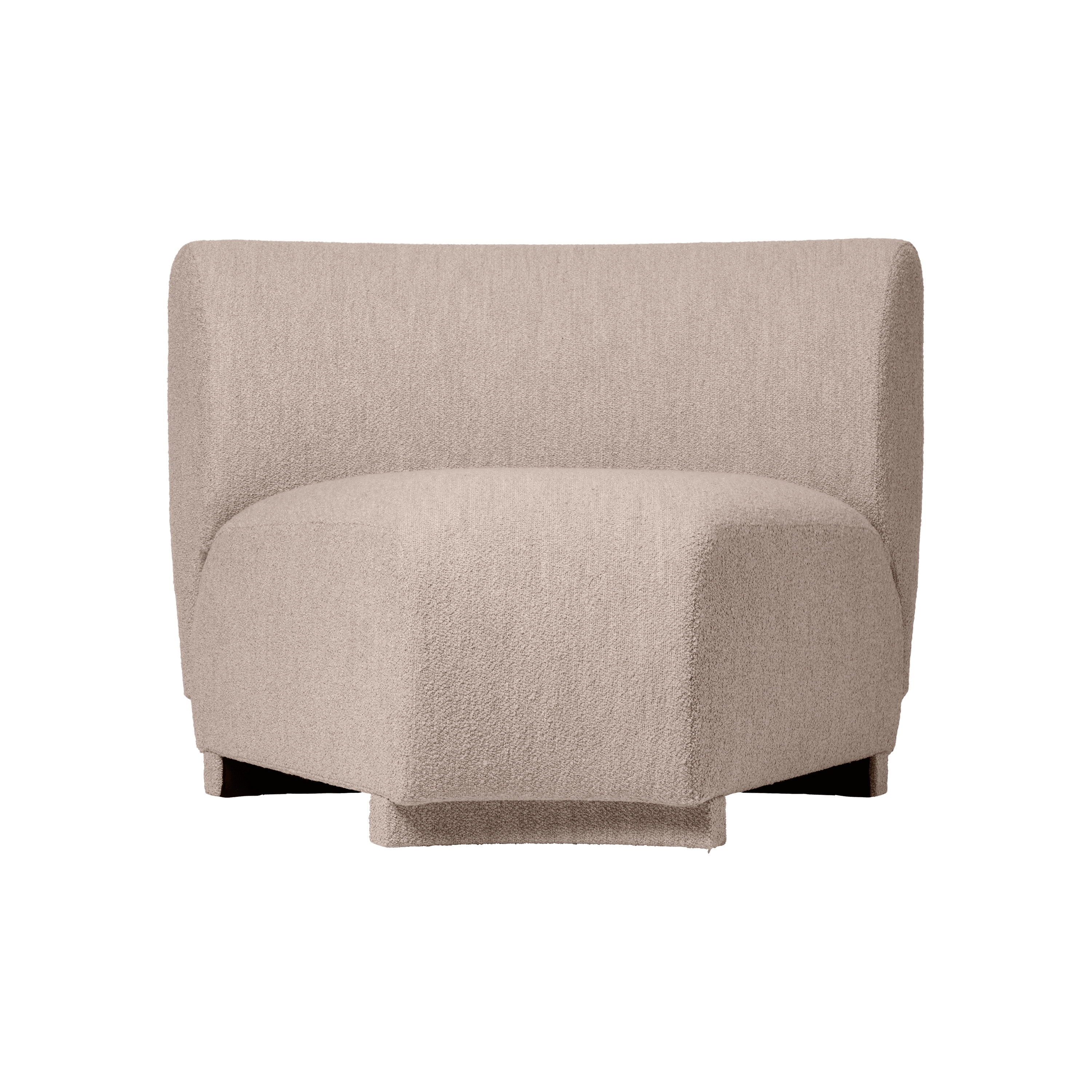 Display product Rico Corner 45 Soft Bouclé - Natural from manufacturer ferm LIVING