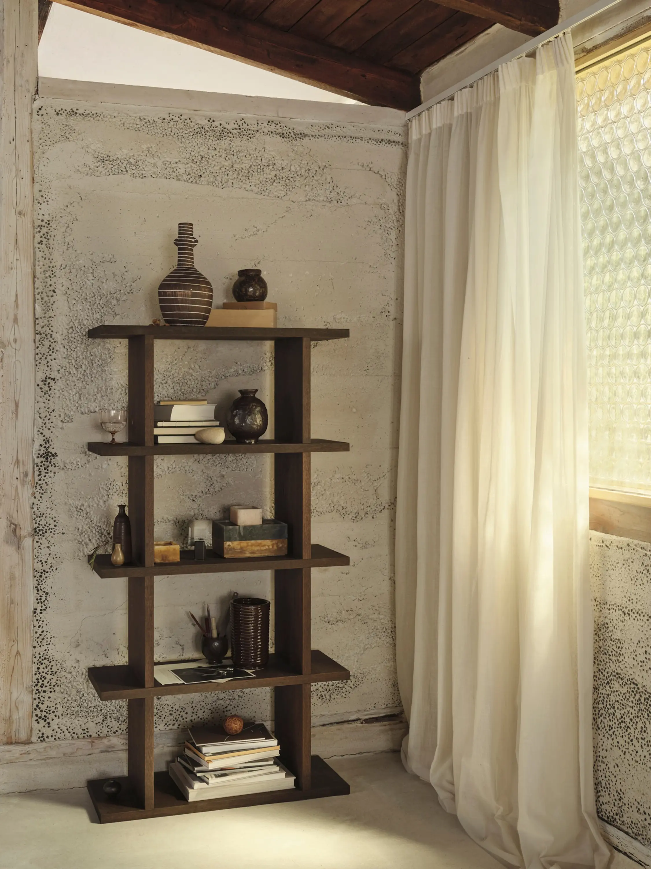ferm LIVING - Kona Bookcase 1x4 - Dark Stained