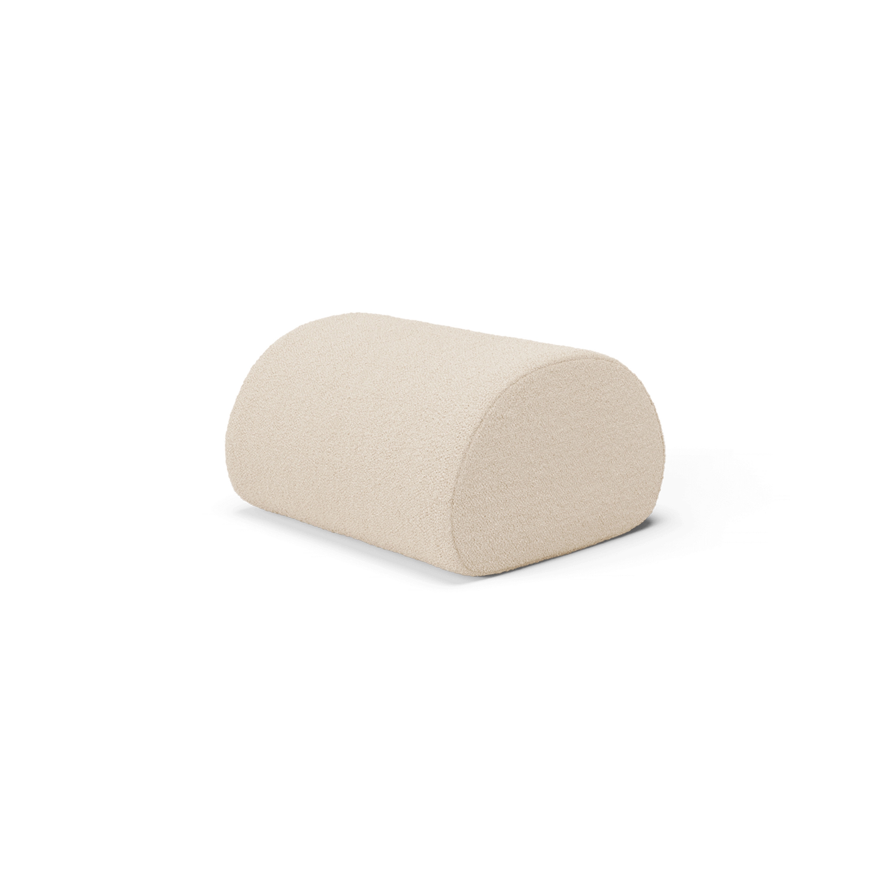 Display product Rouli Pouf Pure Bouclé - Off-white from manufacturer ferm LIVING