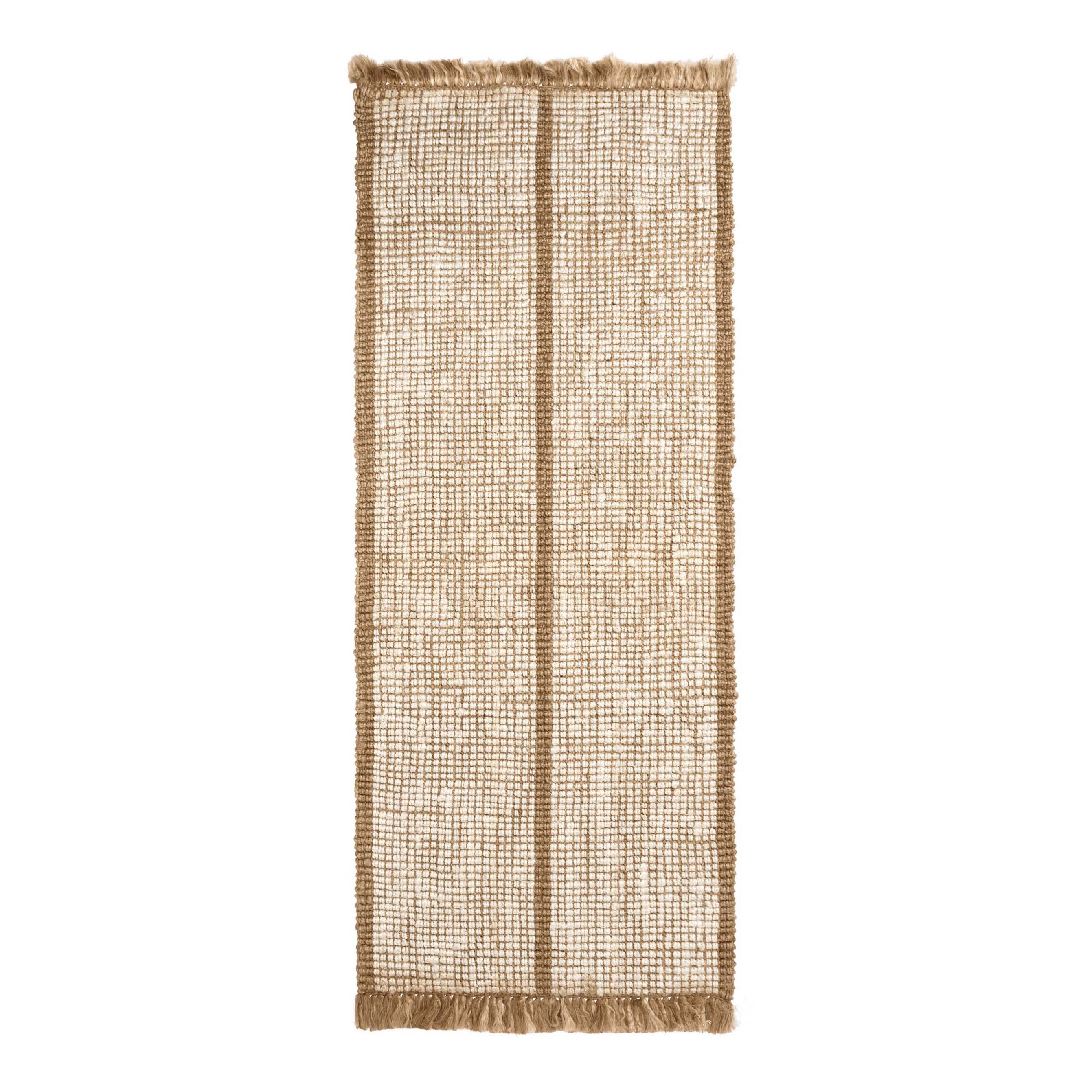 Athens Stripes Runner - 80 x 200 - Natural/Off-whi