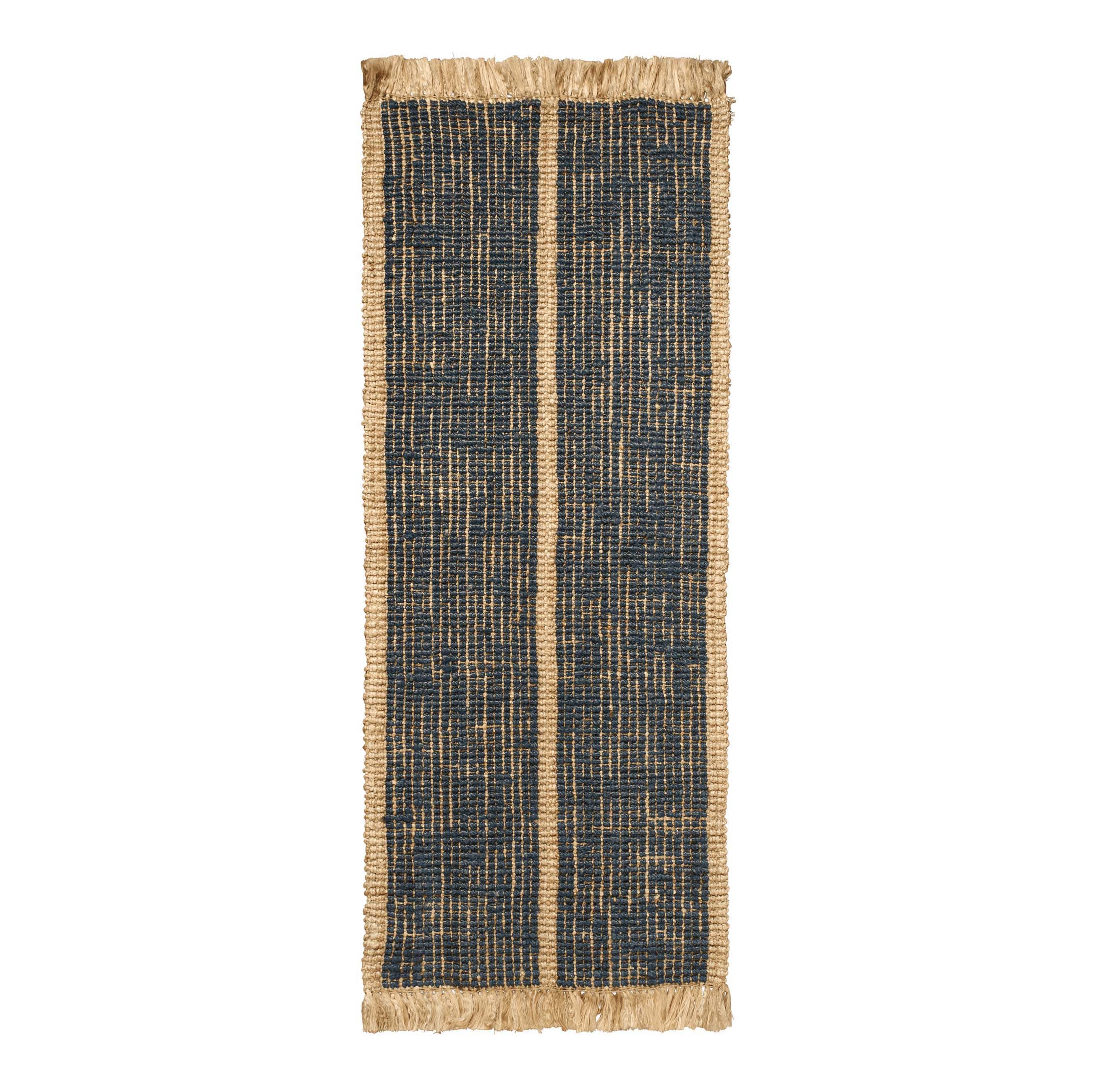 Mostrar el producto Athens Stripes Runner - 80 x 200 - Natural/Ink Blu del fabricante ferm LIVING