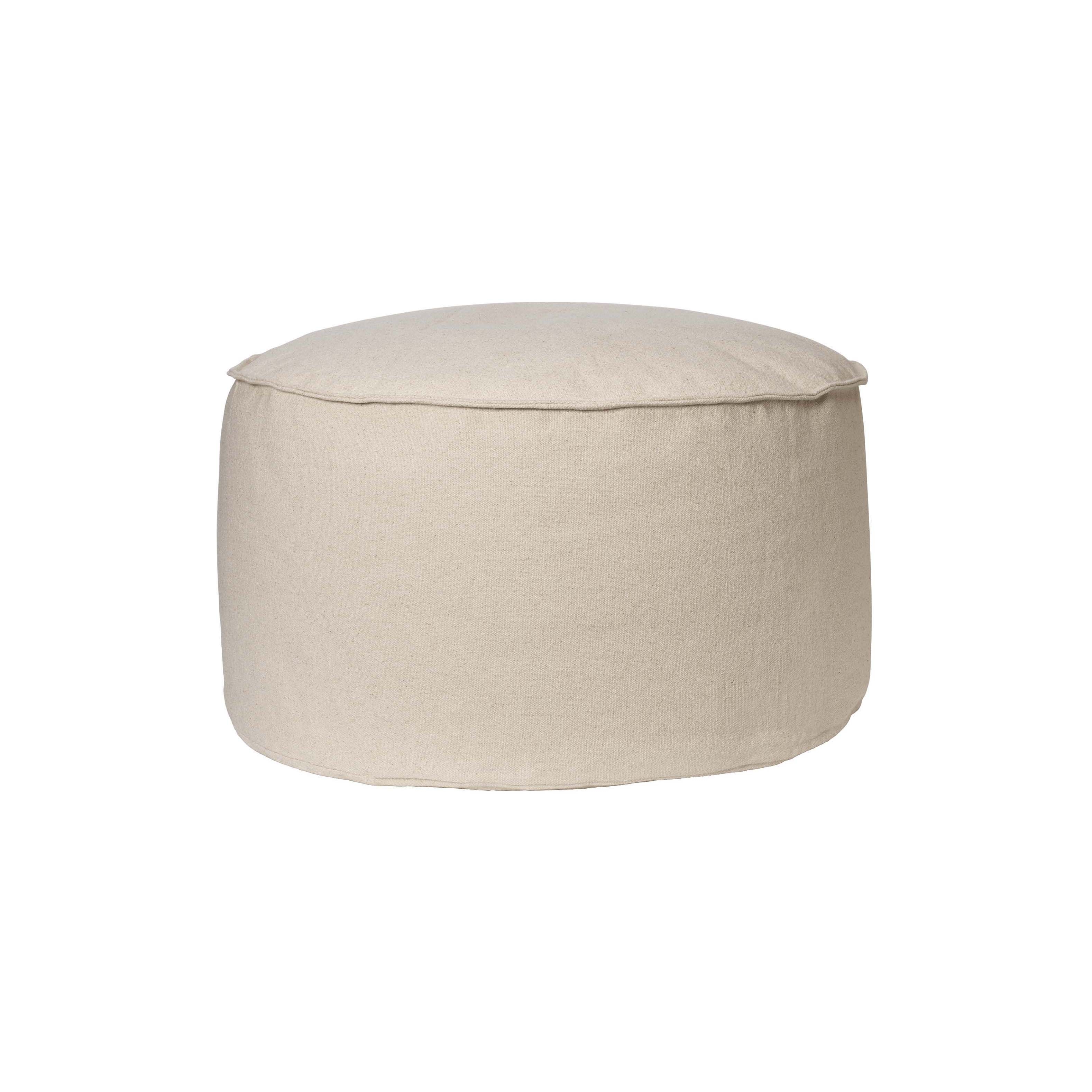 Display product Aun Cotton Pouf - Ø80 - Off-white from manufacturer ferm LIVING