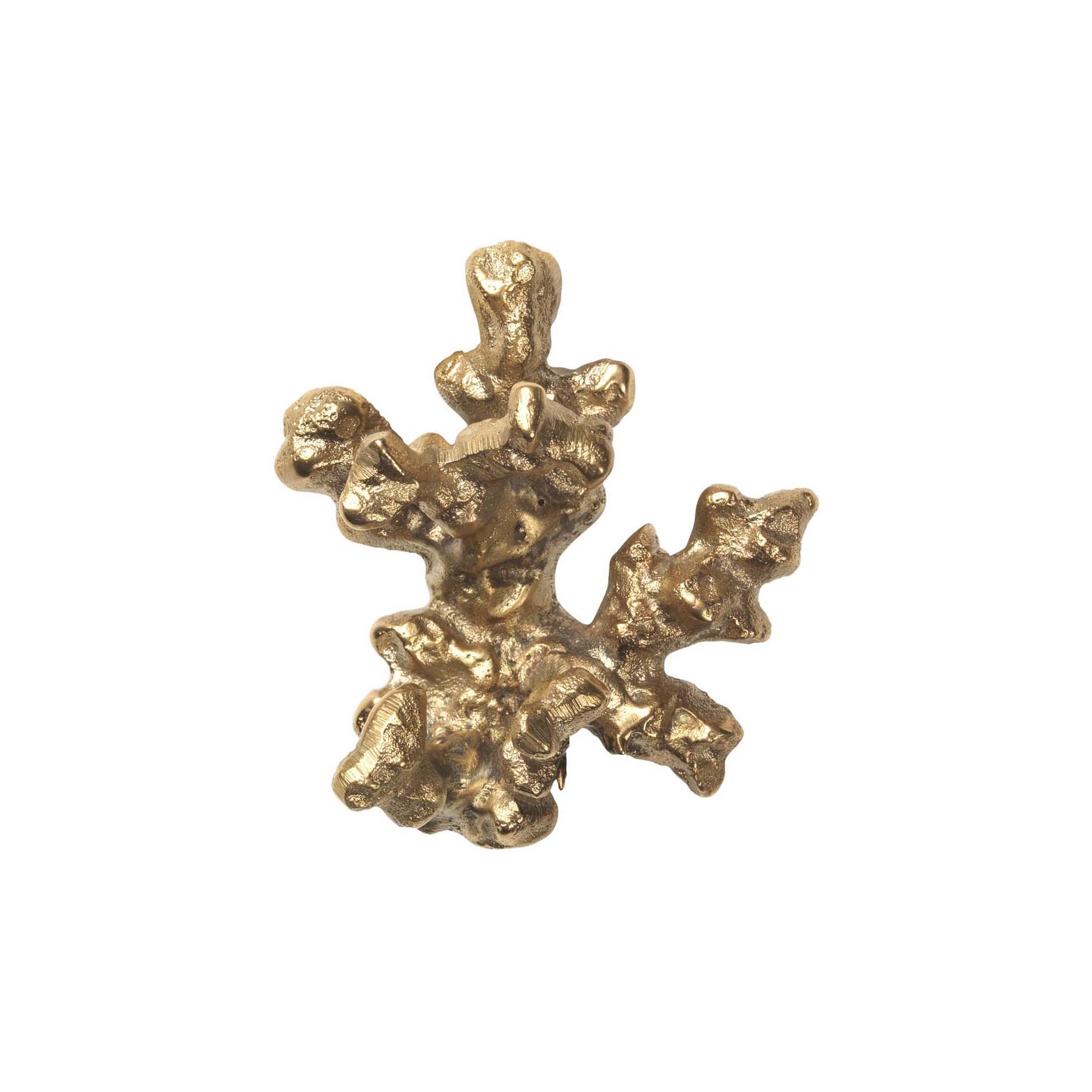 Comber Coral Branch Hook - Brass
