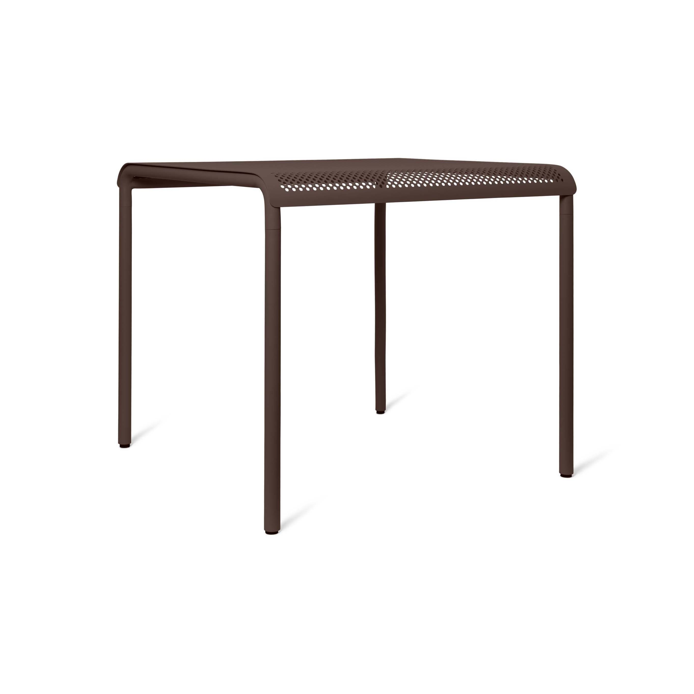 Dapple Dining Table - 80 x 80 - Dark Chocolate