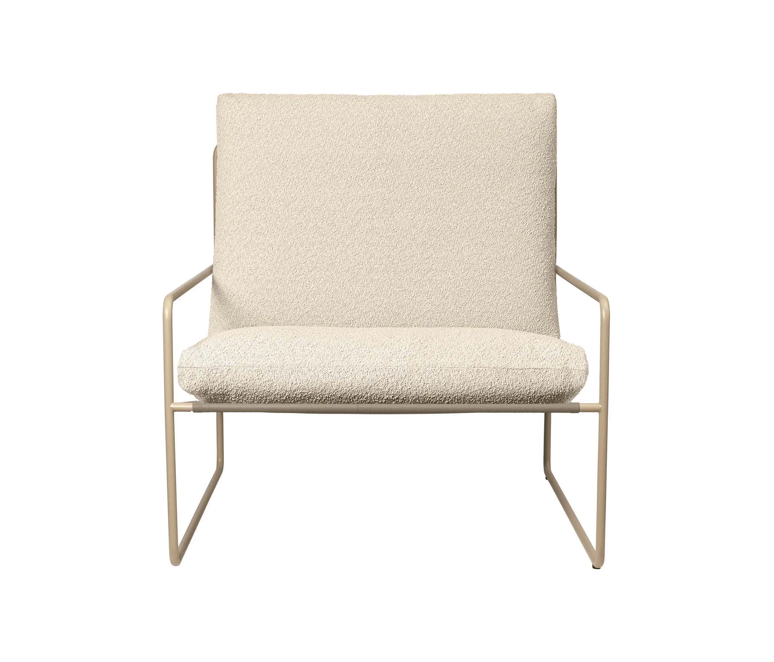 ferm LIVING - Desert 1-seater Pure Bouclé - Cashmere/Off-white