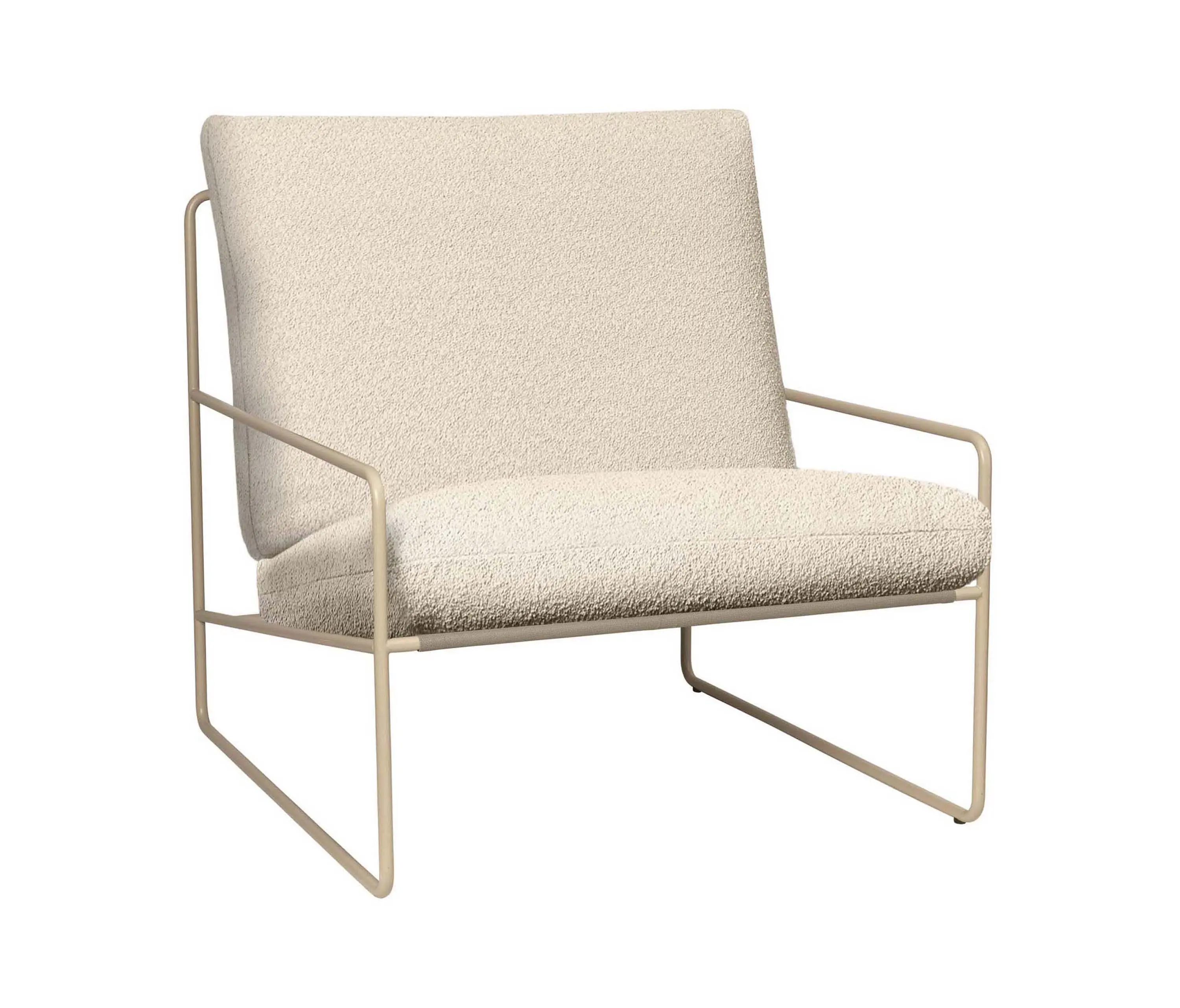 ferm LIVING - Desert 1-seater Pure Bouclé - Cashmere/Off-white