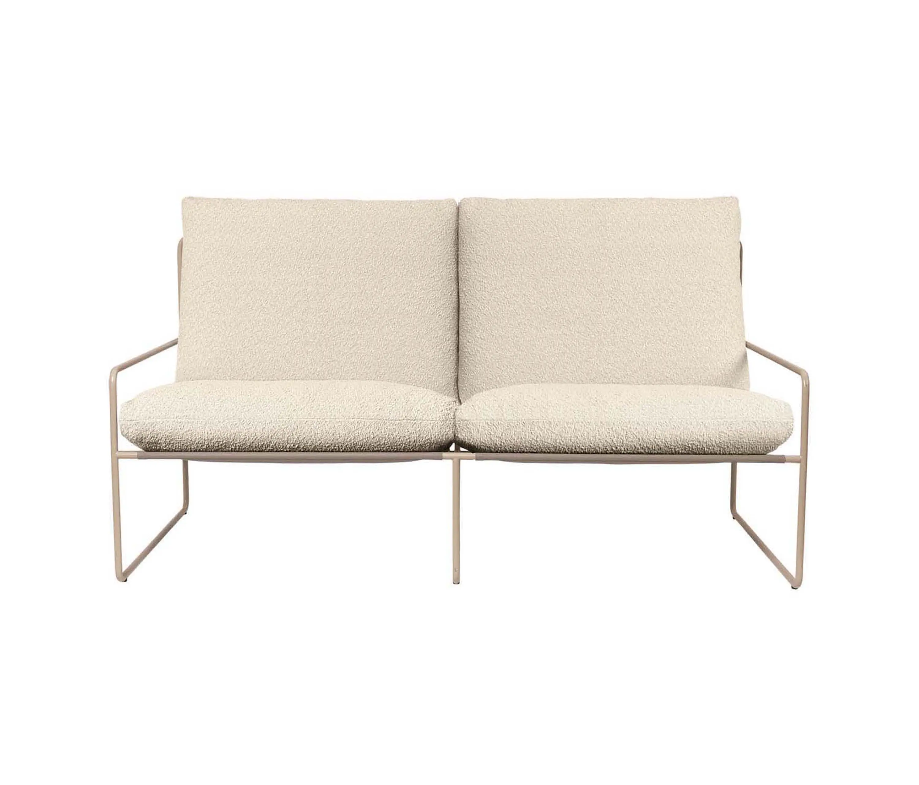 ferm LIVING - Desert 2-seater Pure Bouclé - Cashmere/Off-white