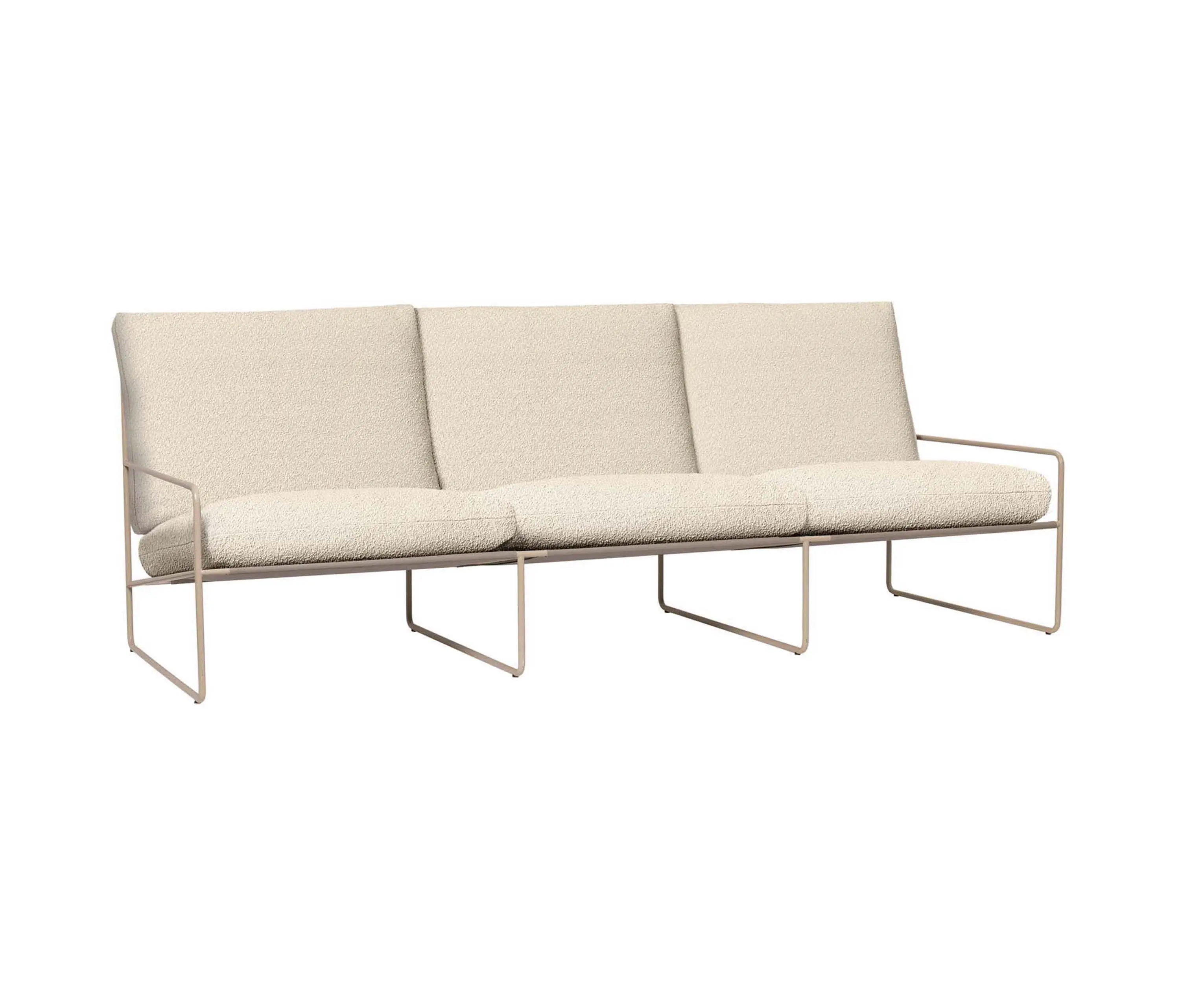 ferm LIVING - Desert 3-seater Pure Bouclé - Cashmere/Off-white