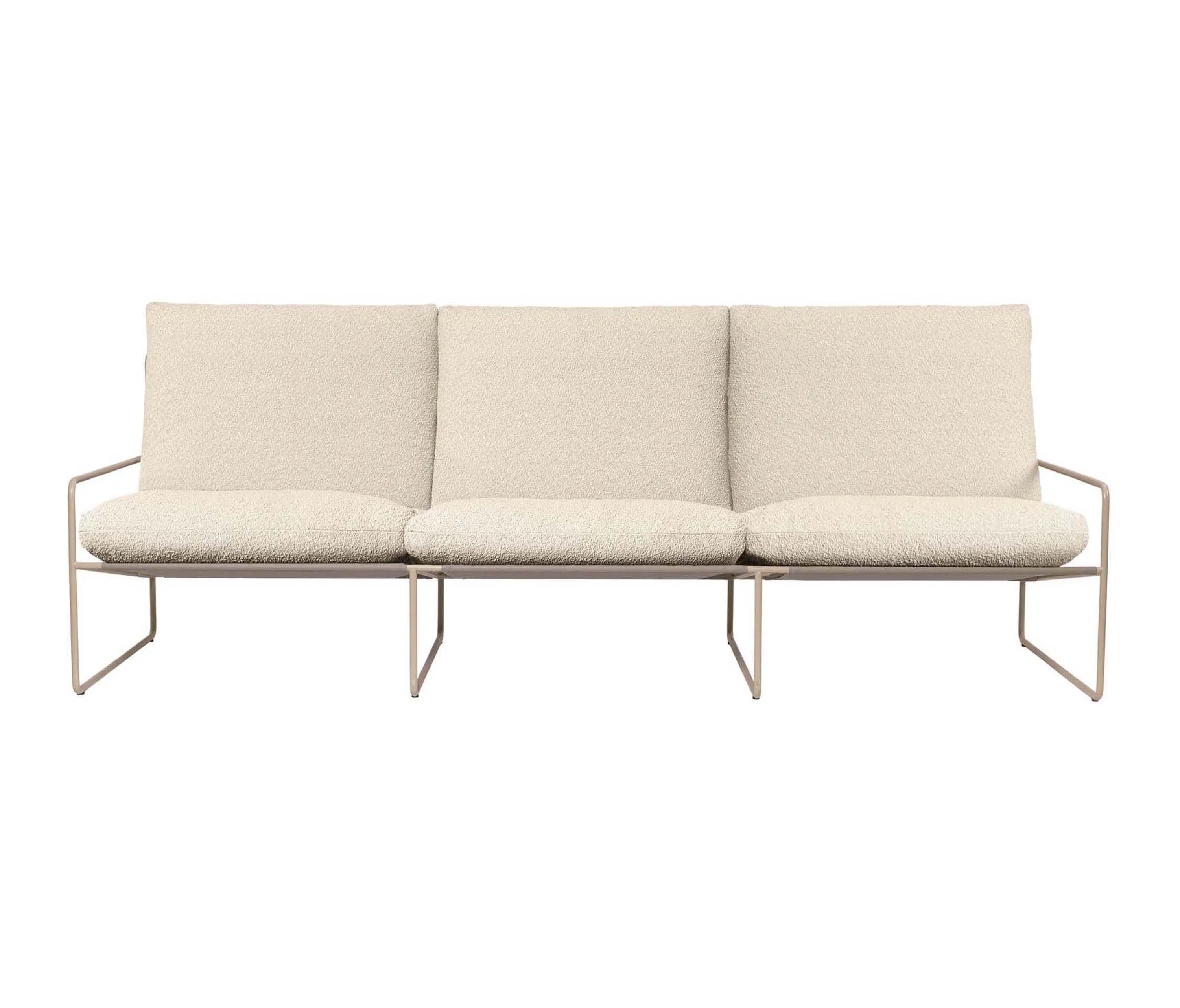 ferm LIVING - Desert 3-seater Pure Bouclé - Cashmere/Off-white