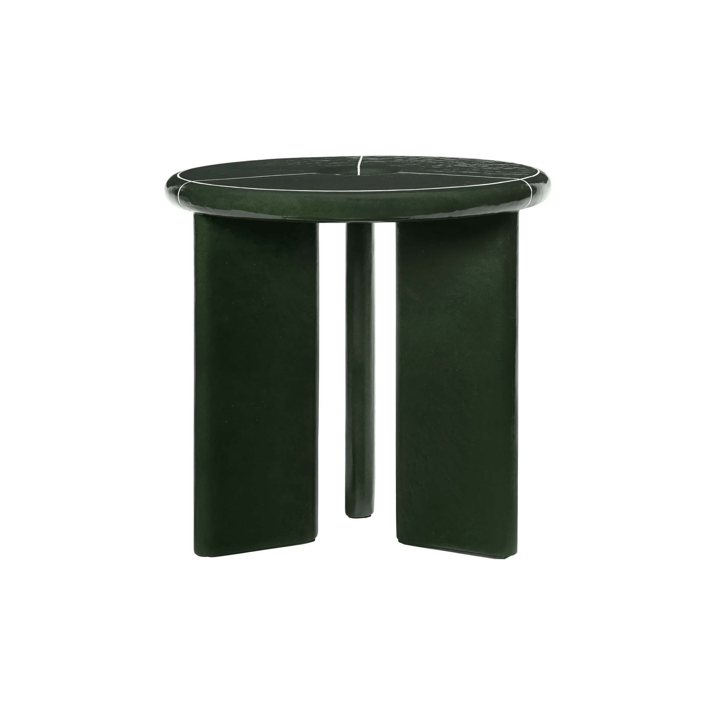 Produkt Deya Side Table - Ø47 - Dark Green des Herstellers ferm LIVING anzeigen