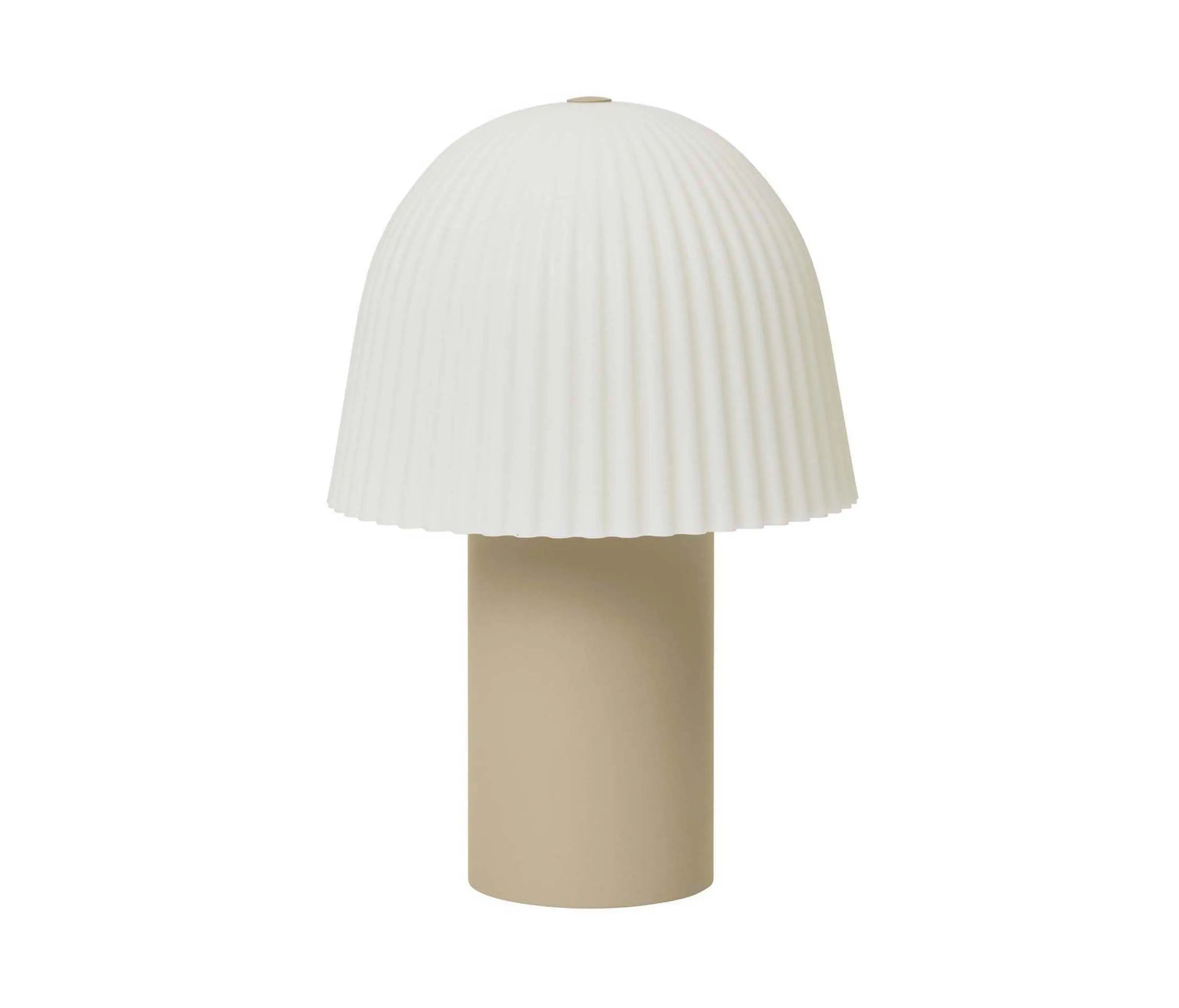 ferm LIVING - Frill Portable Lamp - Cashmere/White