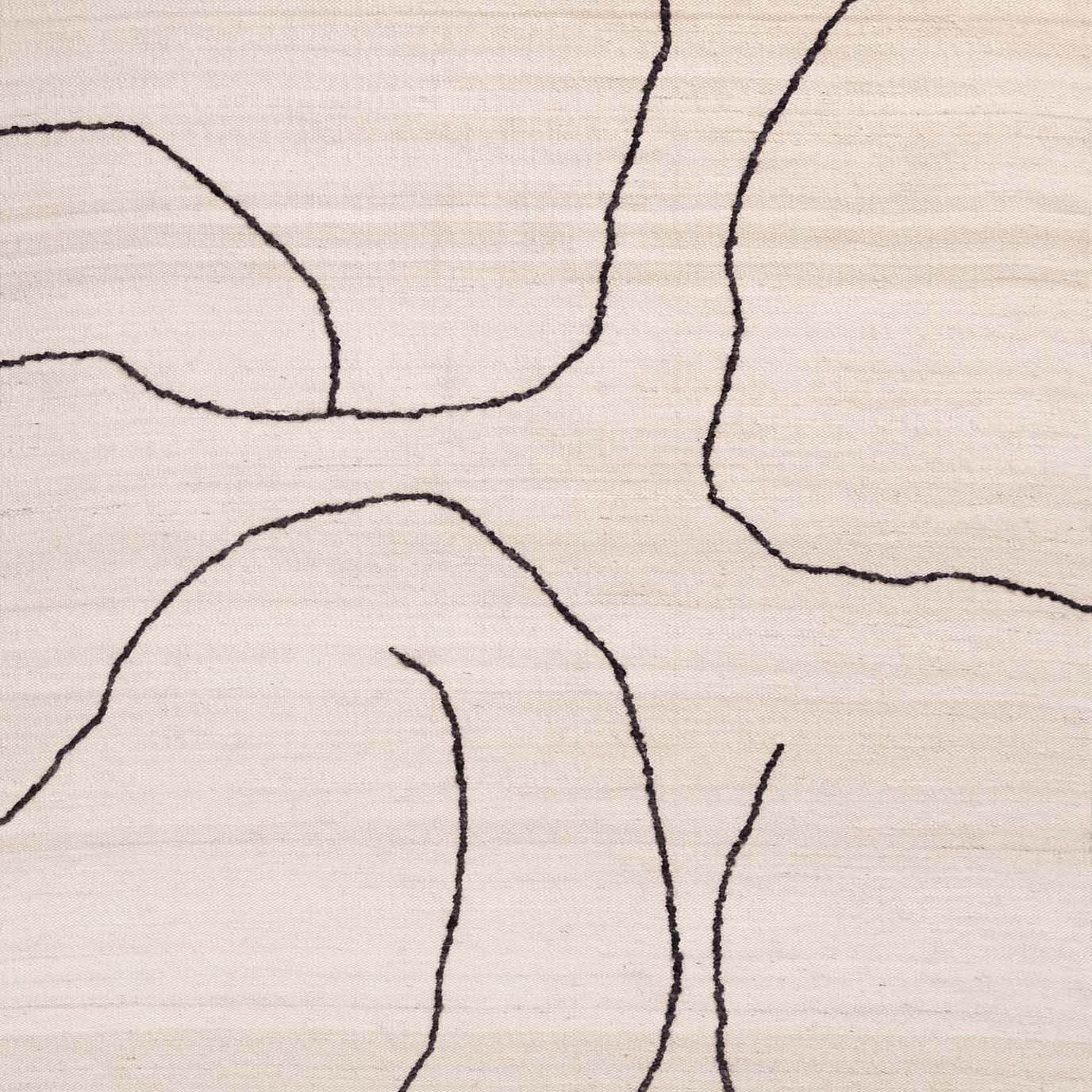 Gesso Jute Rug - 170 x 240 - Off-white/Dark fig