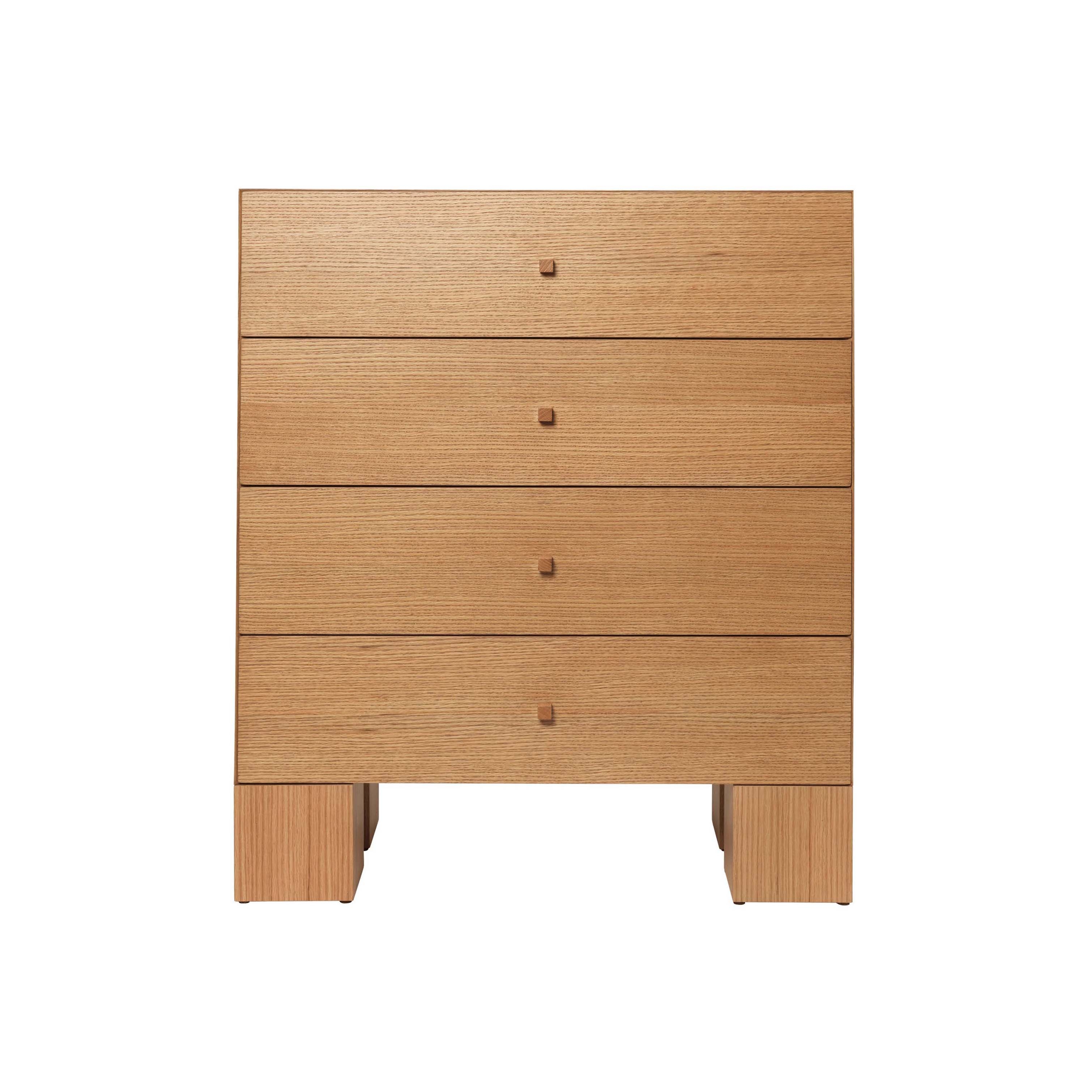 Afficher le produit Kuben Drawers 1x4 - Natural Oak Veneer du fabricant ferm LIVING