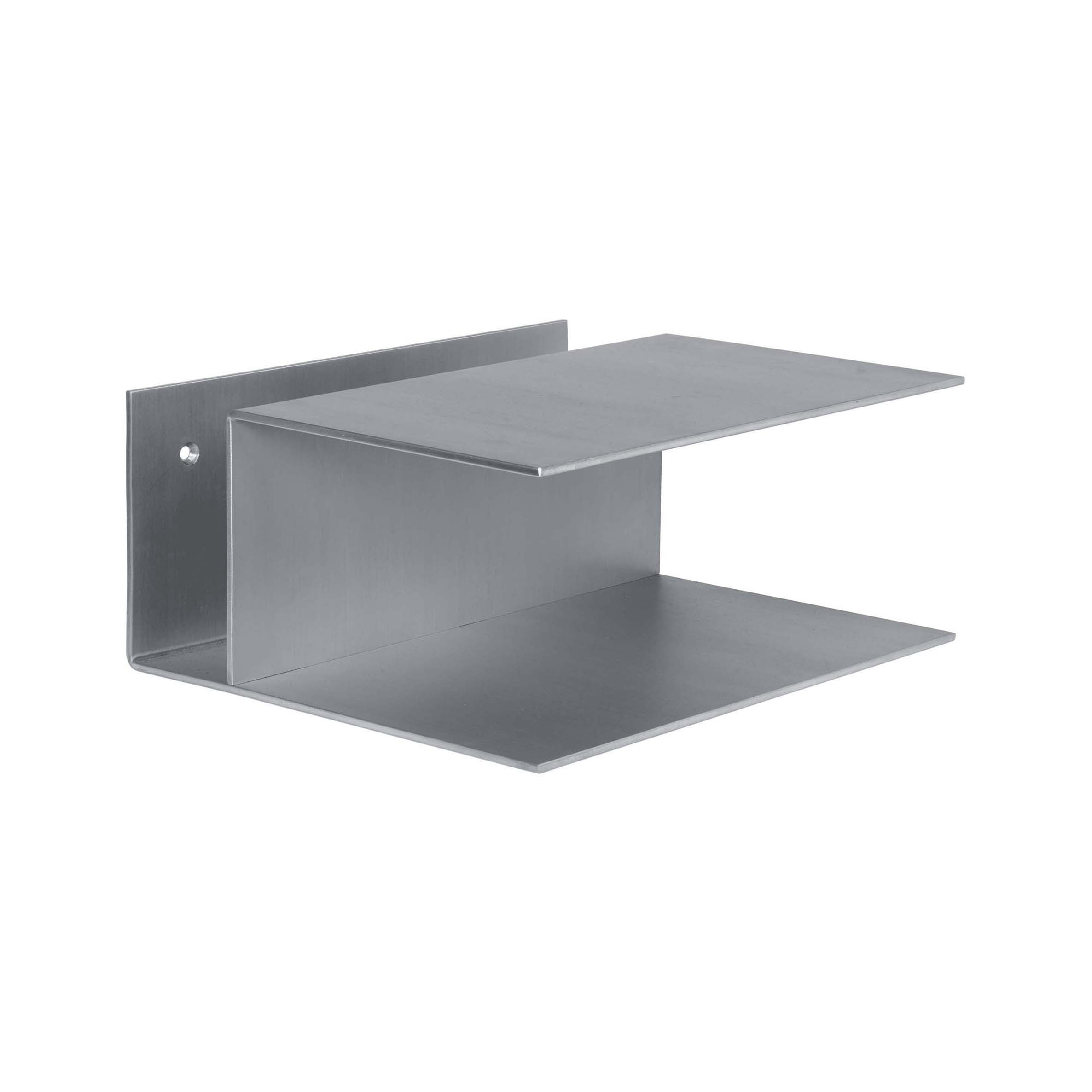Display product Lager Bedside Table - Aluminium from manufacturer ferm LIVING