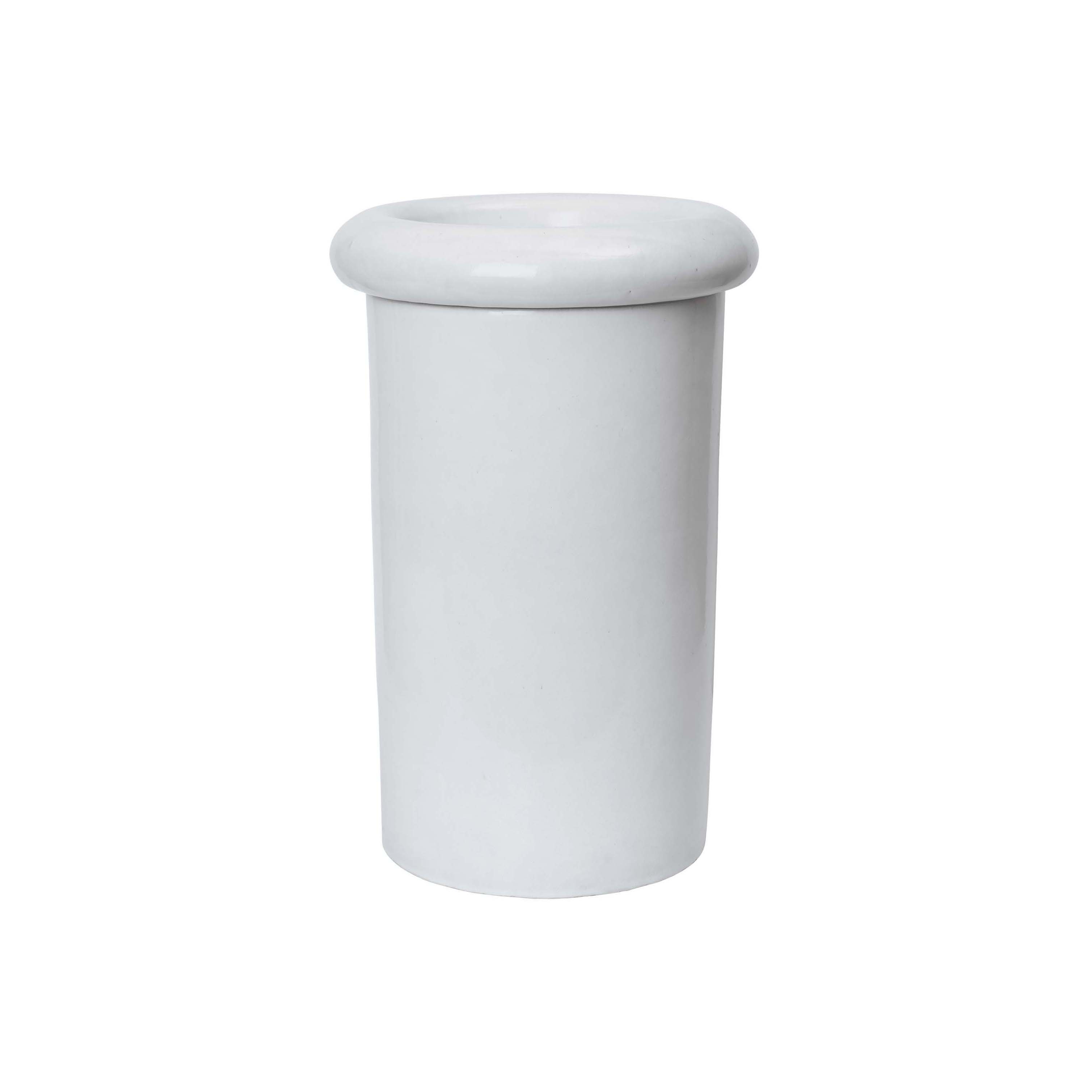 Display product Rollo Pot - H46 - White from manufacturer ferm LIVING