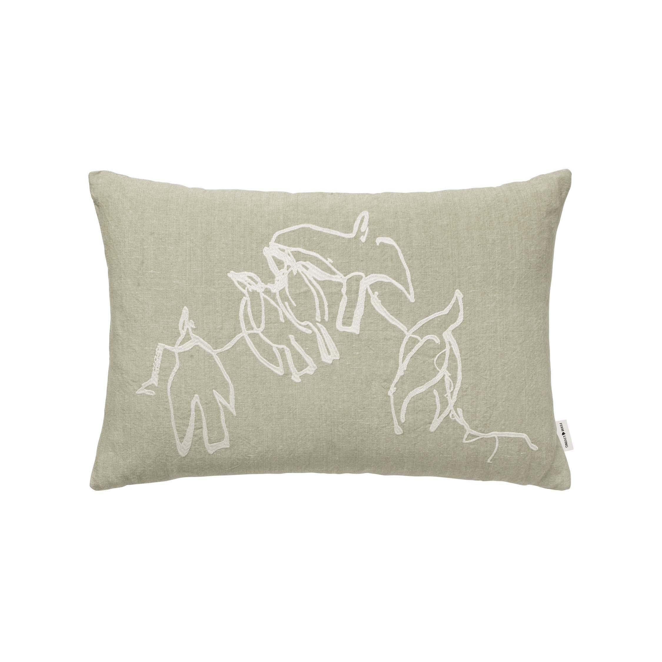 Produkt Vuelo Cushion - Elm Green des Herstellers ferm LIVING anzeigen