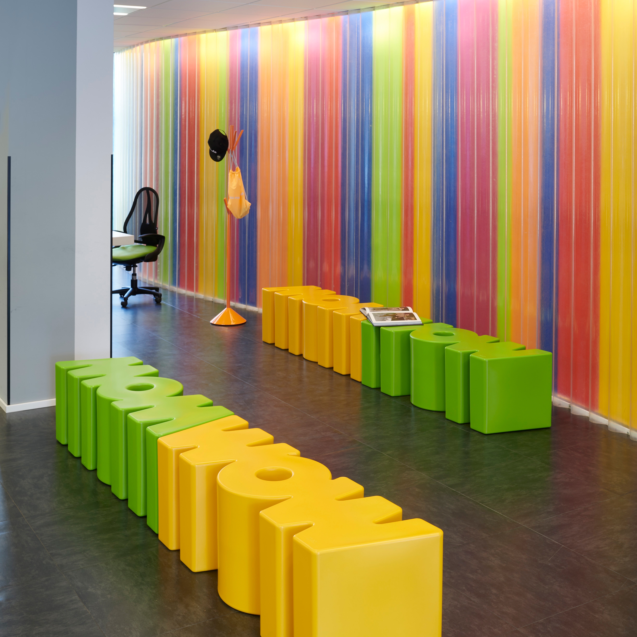 STOOLS, POUFS AND BENCHES