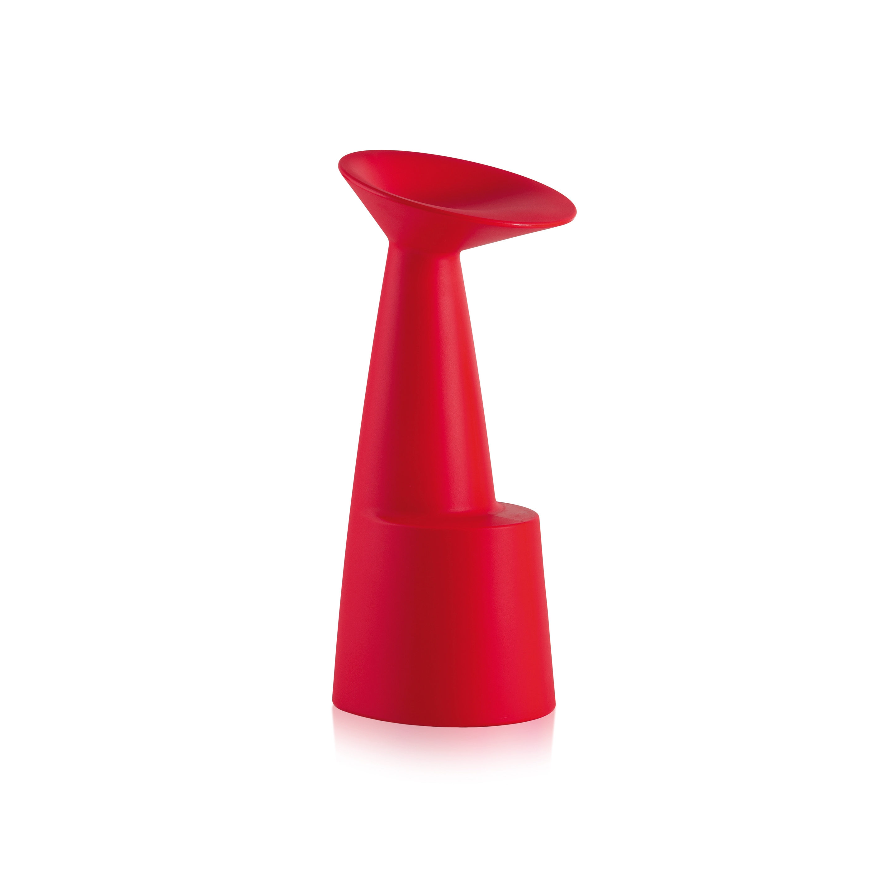 Mostrar el producto Voilà barstool in red polyethylene, outdoor/indoor del fabricante Slide