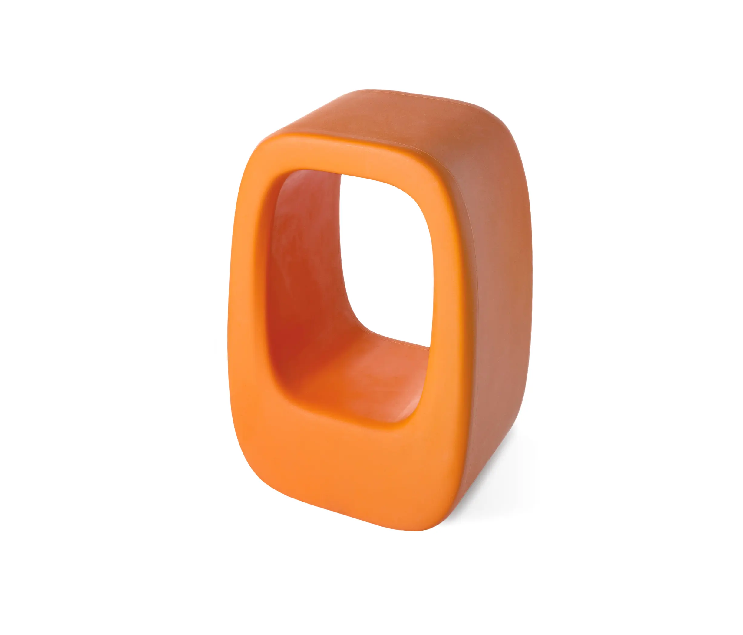Slide - Lazy Bones stool in polyethylene, orange