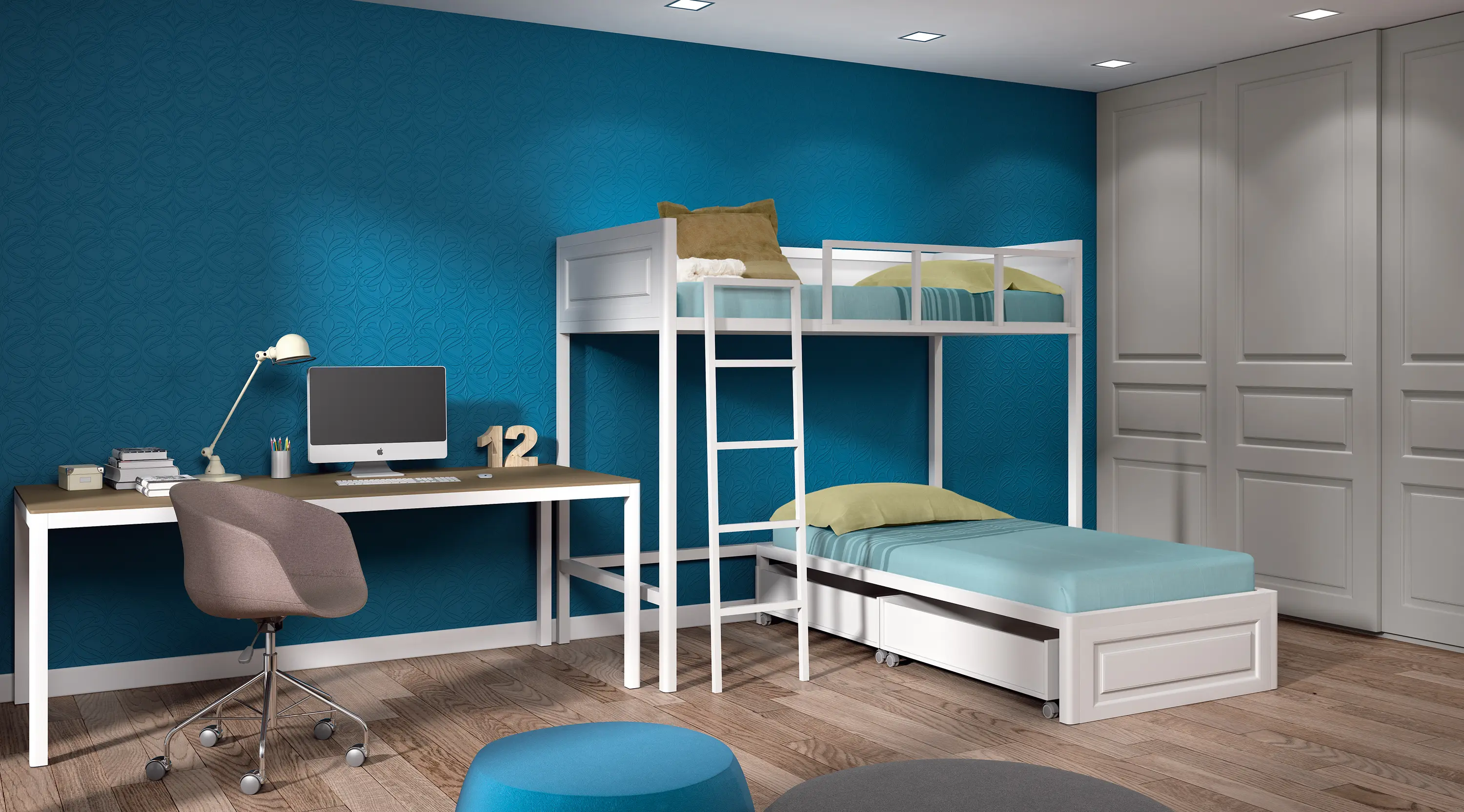Sistema Midi - Juvenil Bunk Bed
