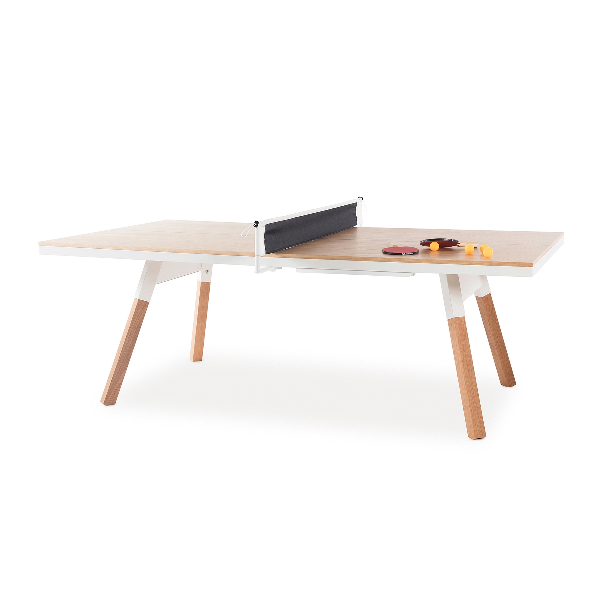 Afficher le produit You and Me 220 Ping Pong Table Oak White du fabricant RS Barcelona