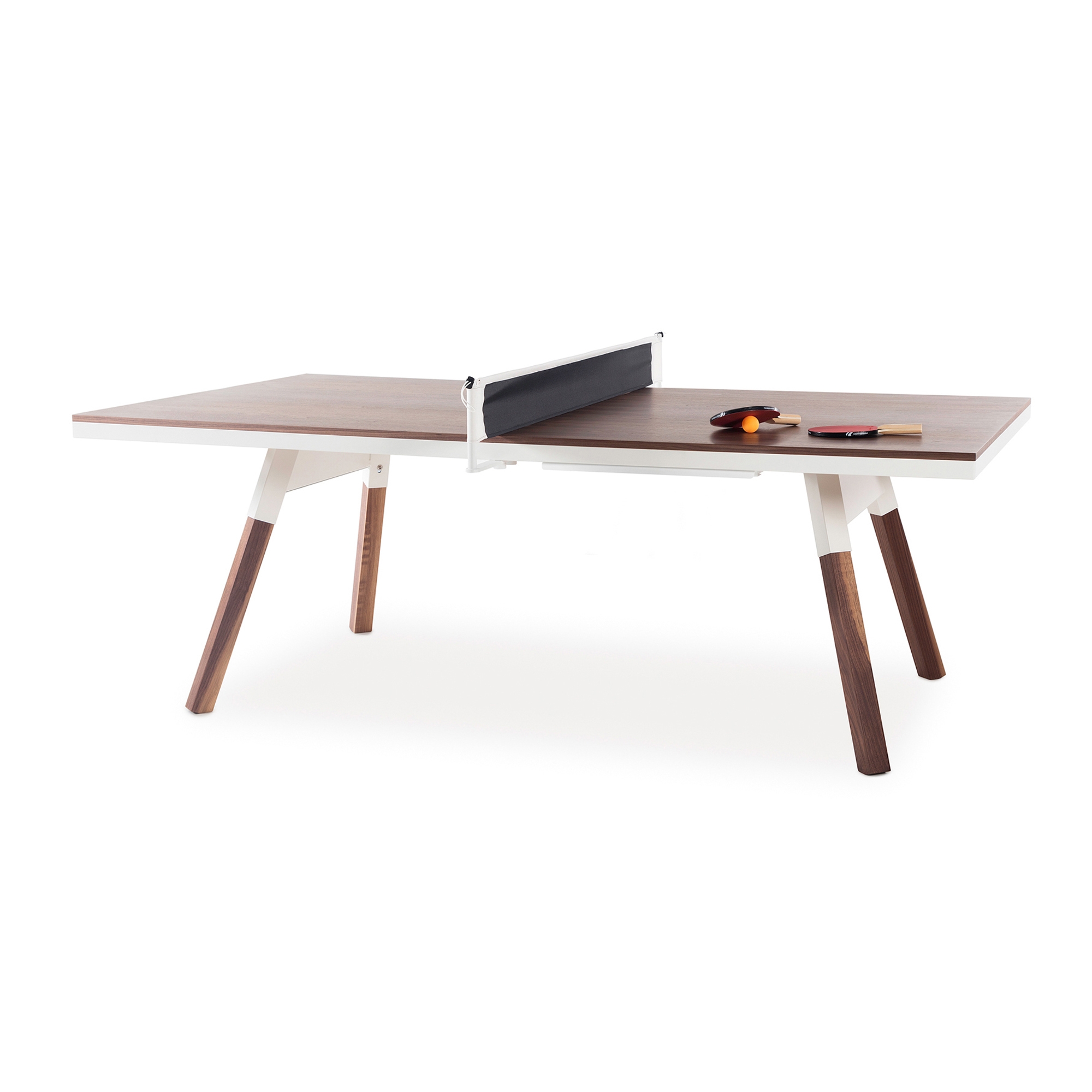 You and Me 220 Ping Pong Table Walnut Black