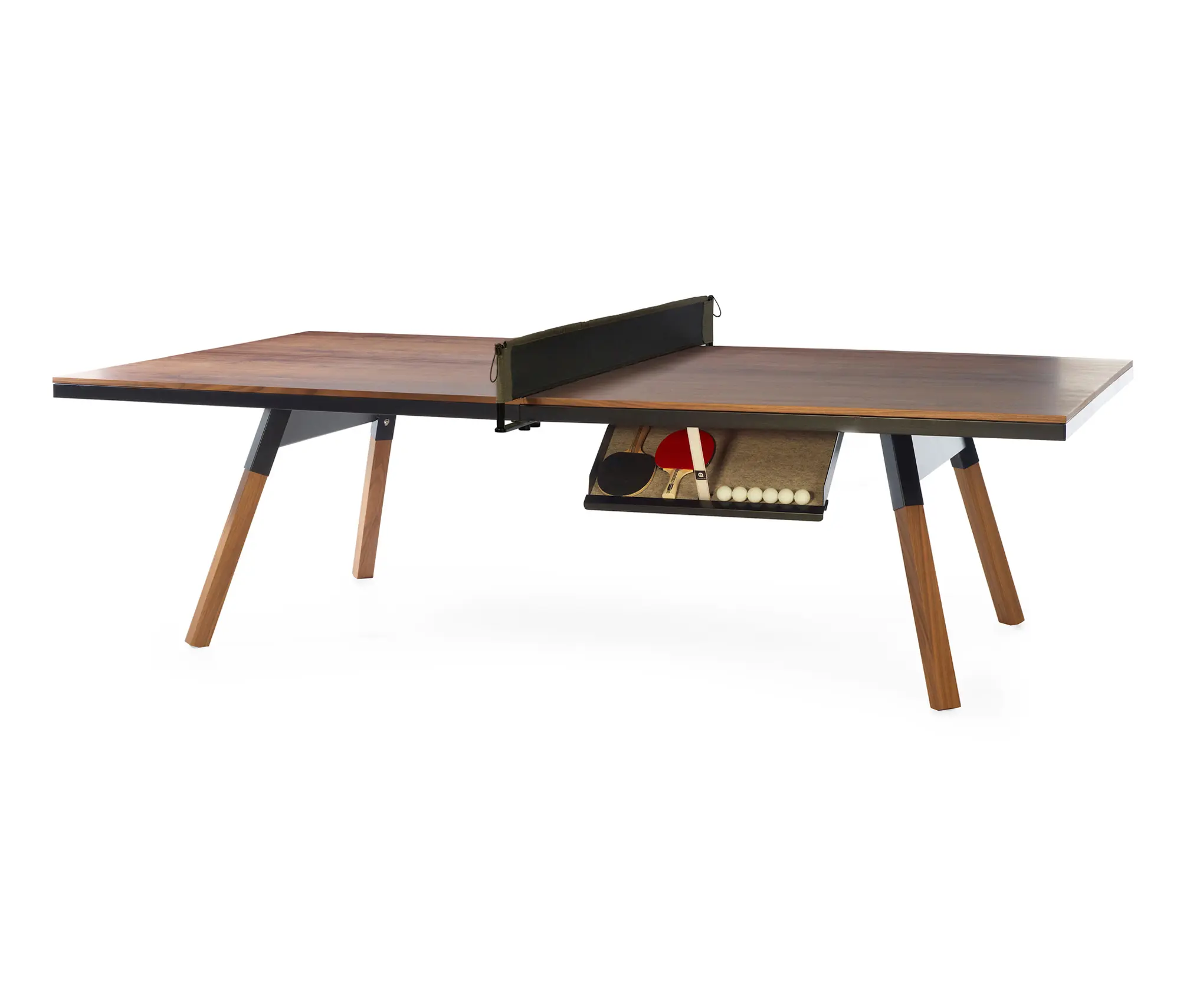RS Barcelona - You and Me 274 Standard Ping Pong Table Walnut Black
