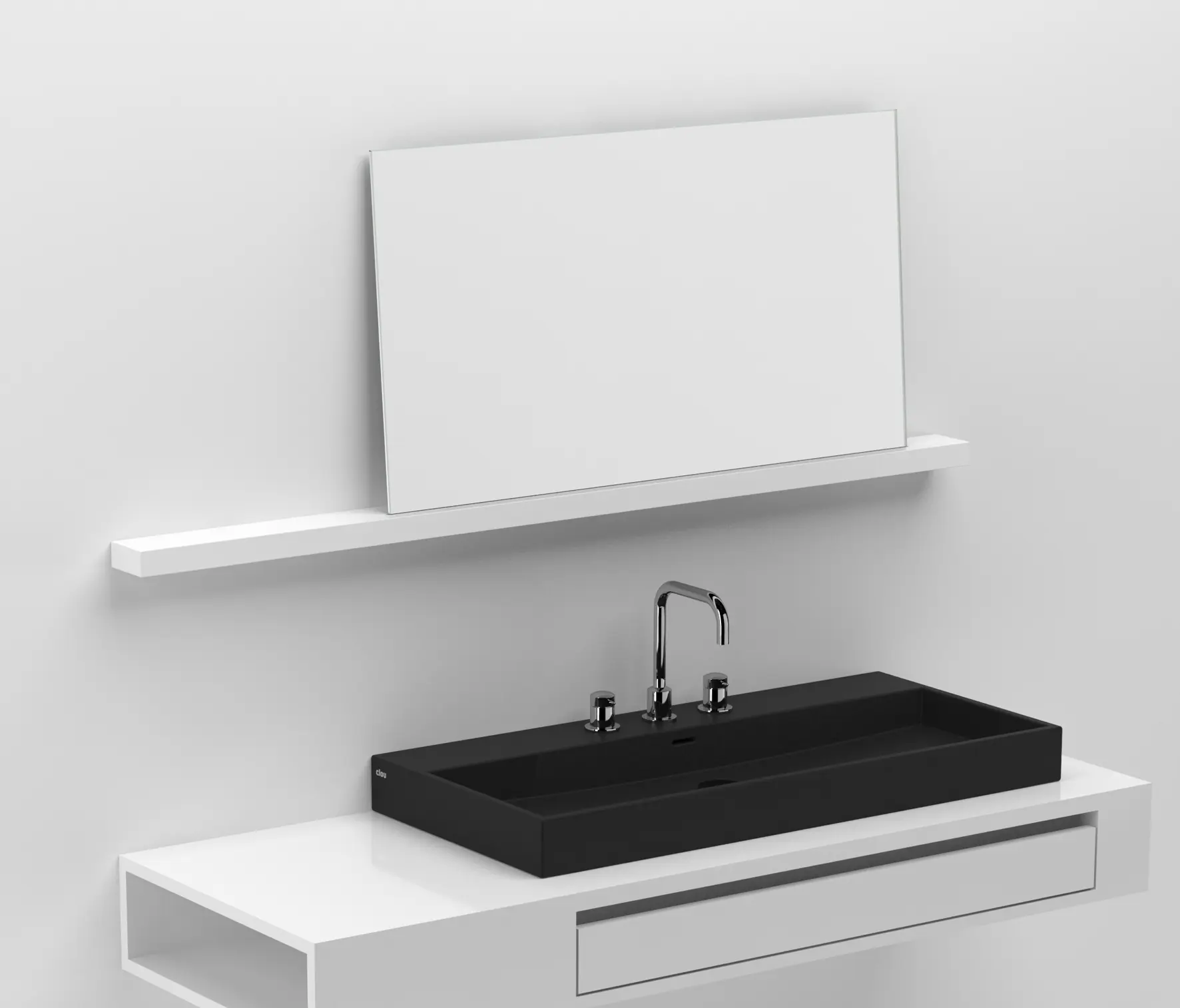 Clou - Wash Me mirror in shelf CL/08.52.206.50