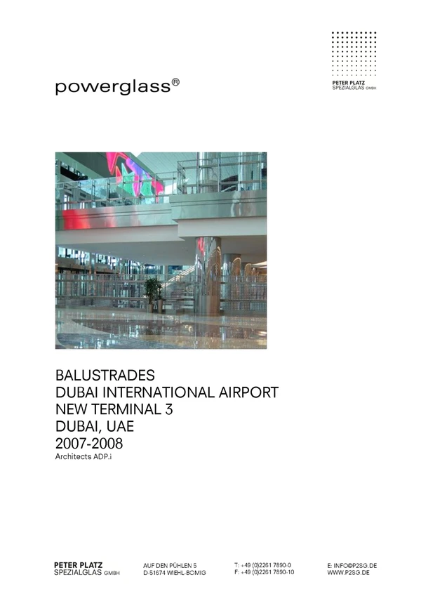 Preview image for the file powerglass® Balustraden Dubai International Airport