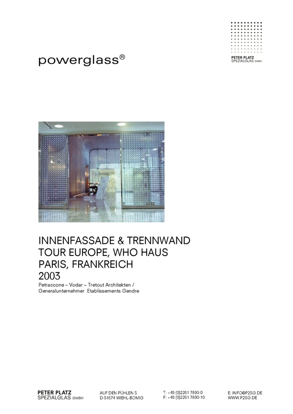 Preview image for the file powerglass® Innenfassade & Trennwand Tour Europe