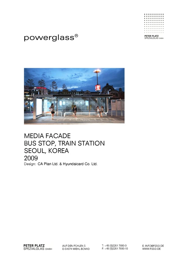 Preview image for the file powerglass® Media Facade Bus Stop