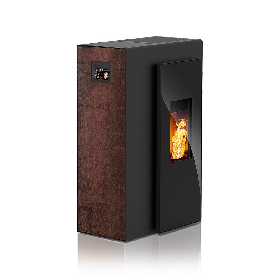 Miro | with décor side panel rust effect / body black