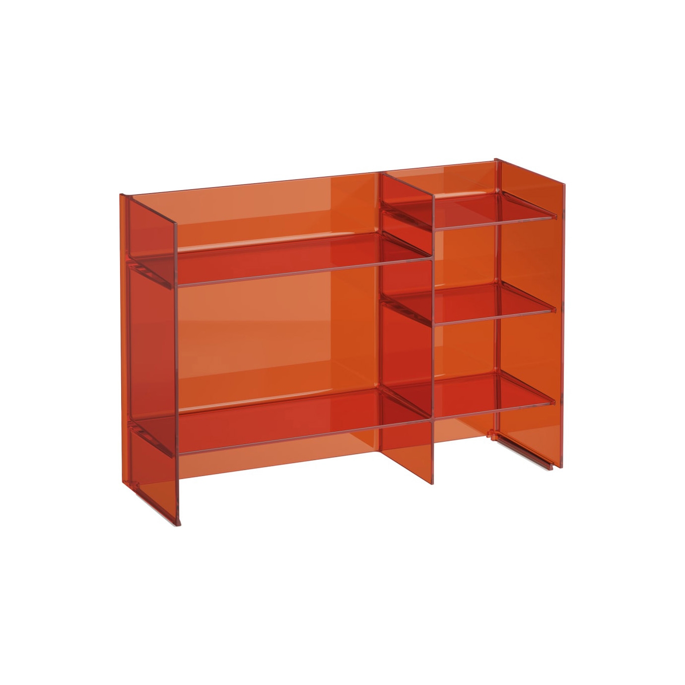 Display product Kartell by Laufen Magazine rack Tangerine orange from manufacturer LAUFEN BATHROOMS