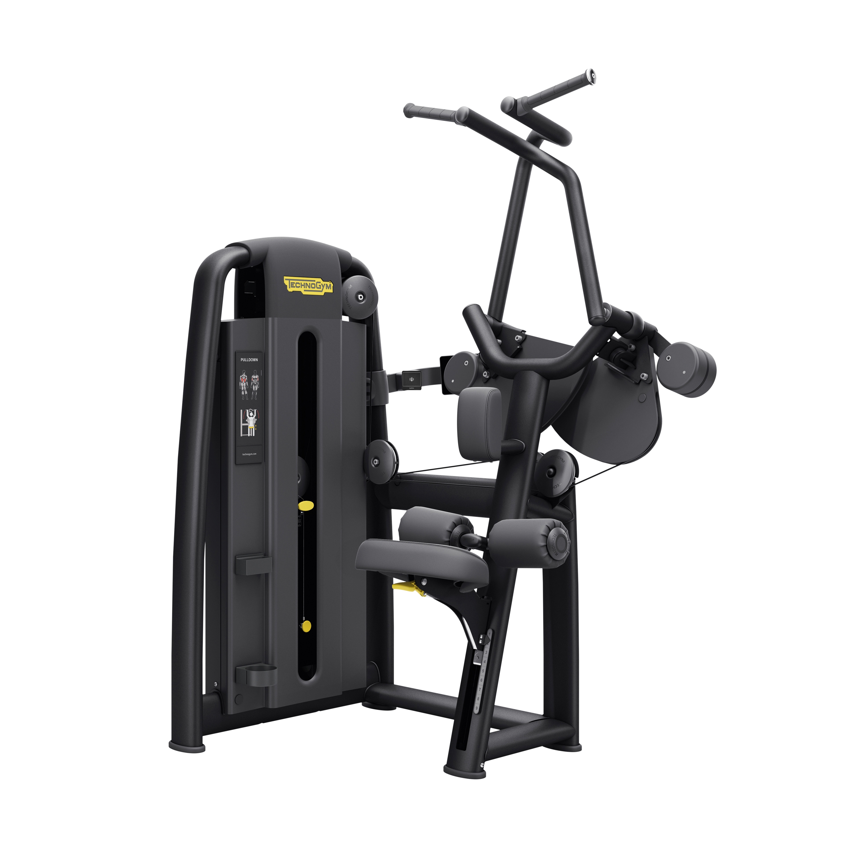 Display product Selection Pulldown from manufacturer Technogym