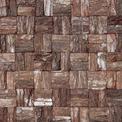 Display product Cocomosaic wooden bark mosaic tiles square from manufacturer Cocomosaic