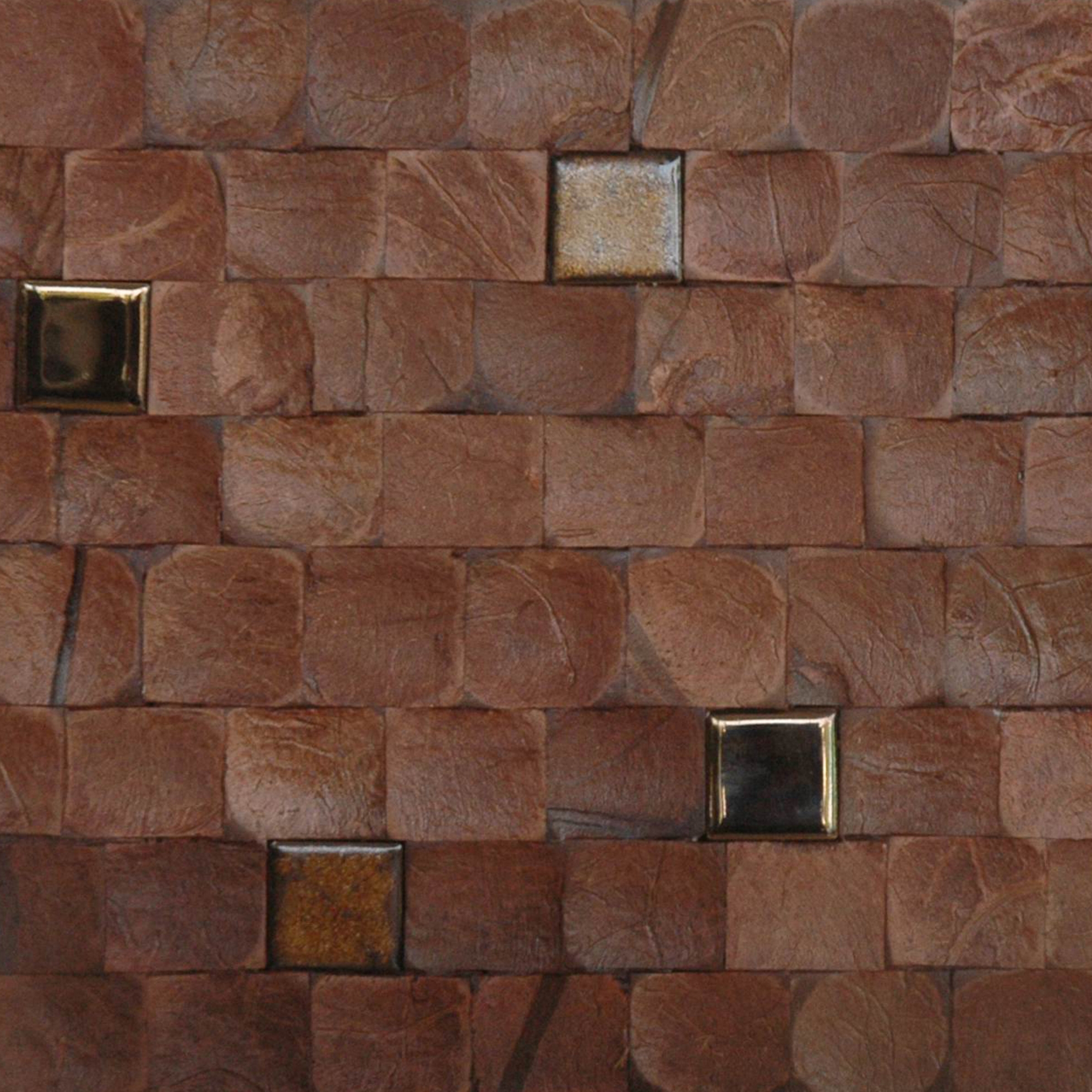 Cocomosaic tiles brown bliss with ceramic