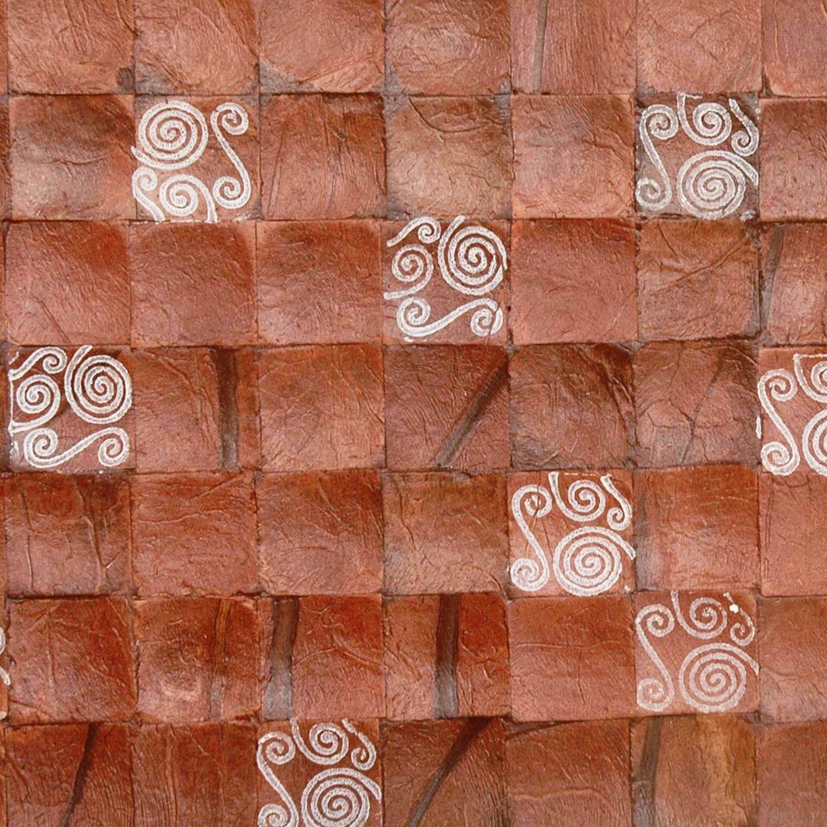 Mostra il prodotto Cocomosaic tiles brown bliss with spiral white stamp del produttore Cocomosaic