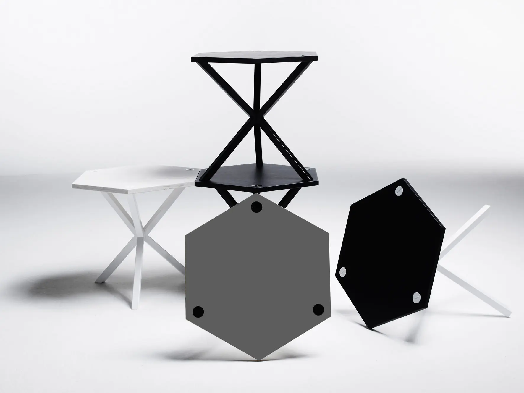 No Early Birds - NEB Hexagonal Side Table
