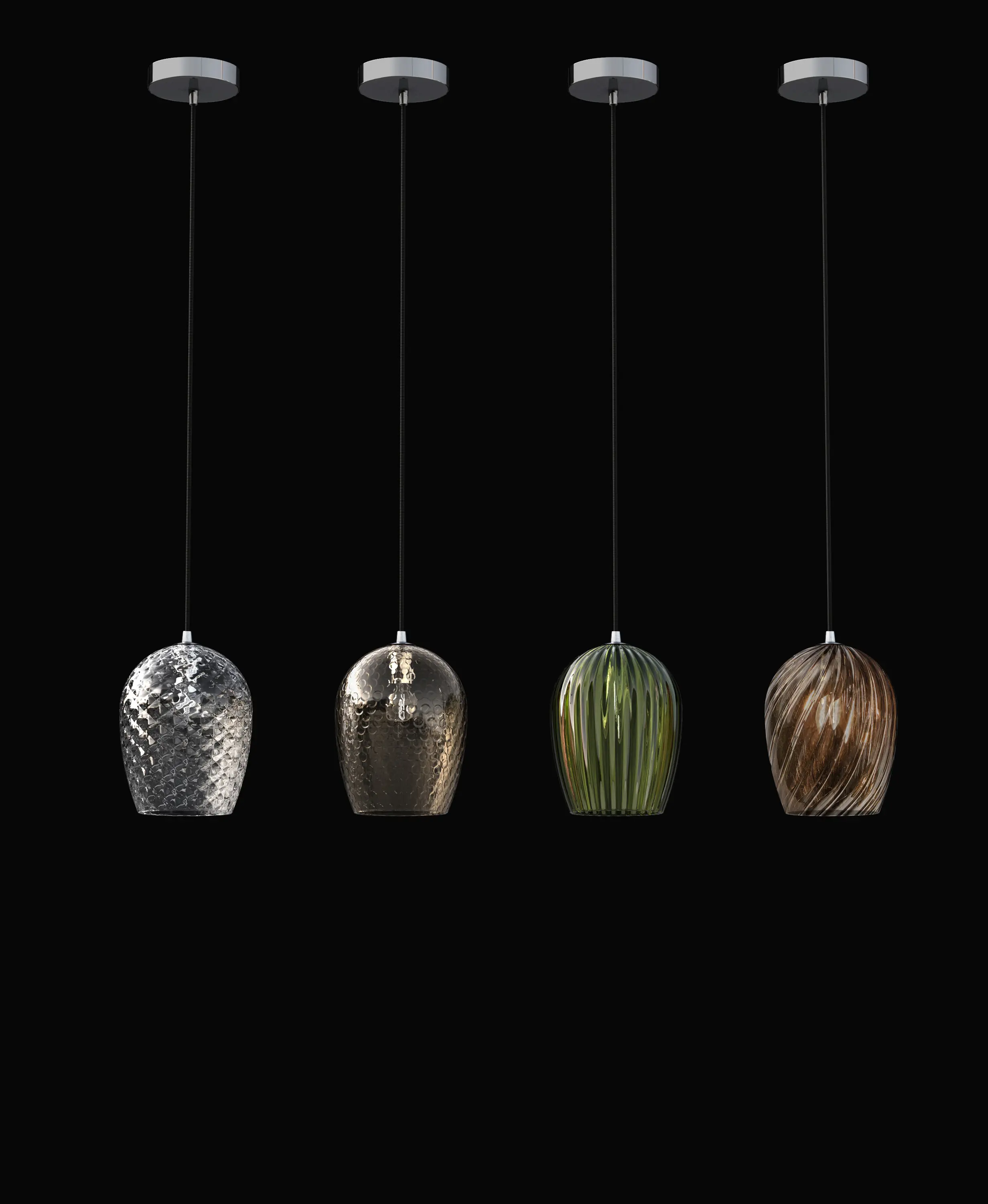 ITALAMP - NUCE pendant light made of blown glass