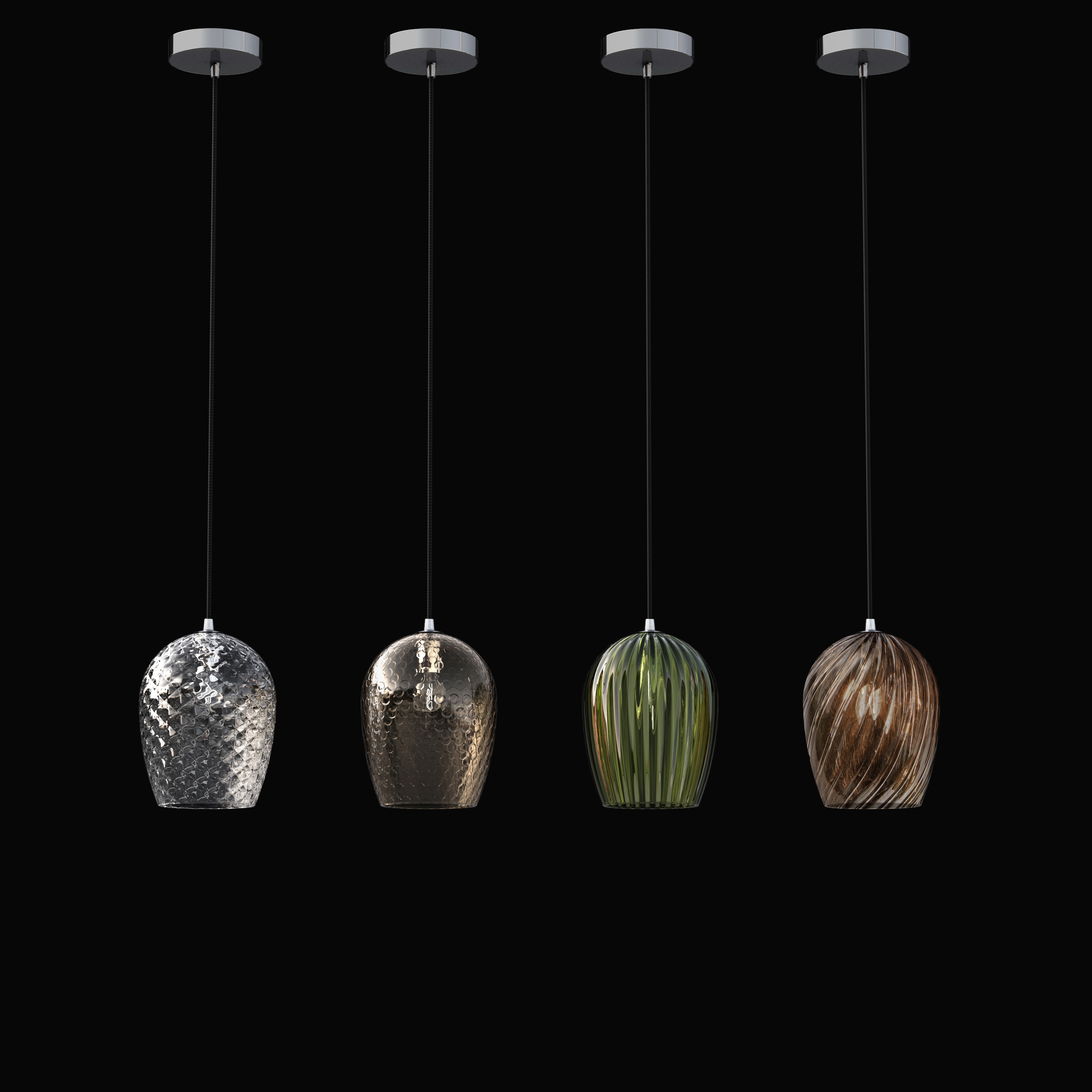 Mostra il prodotto NUCE pendant light made of blown glass del produttore ITALAMP