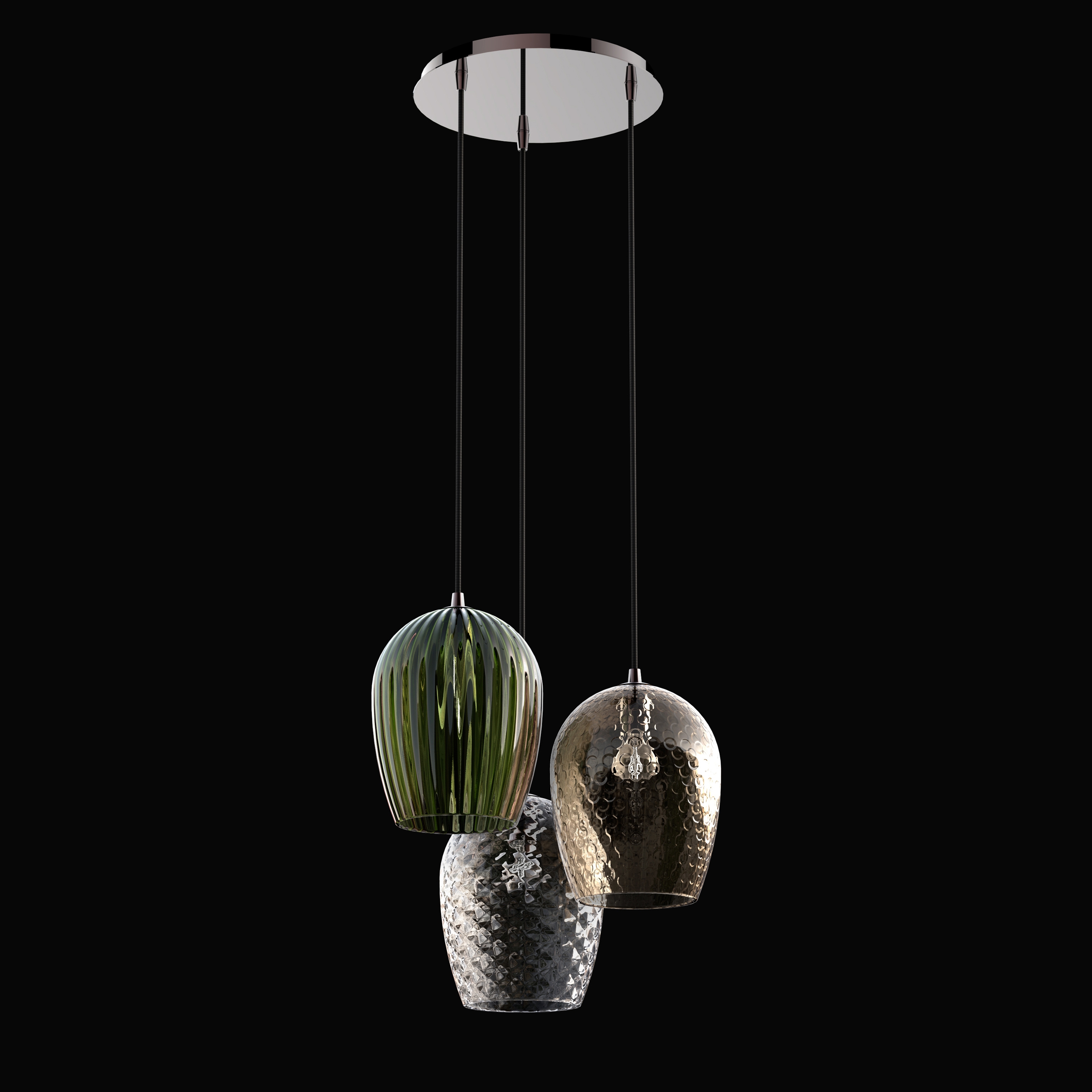 Mostra il prodotto NUCE SUSPENSION pendant light in blown glass del produttore ITALAMP