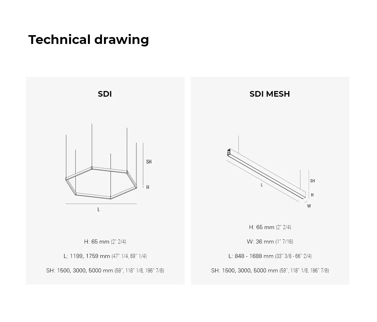 Intra lighting - Hexagon S
