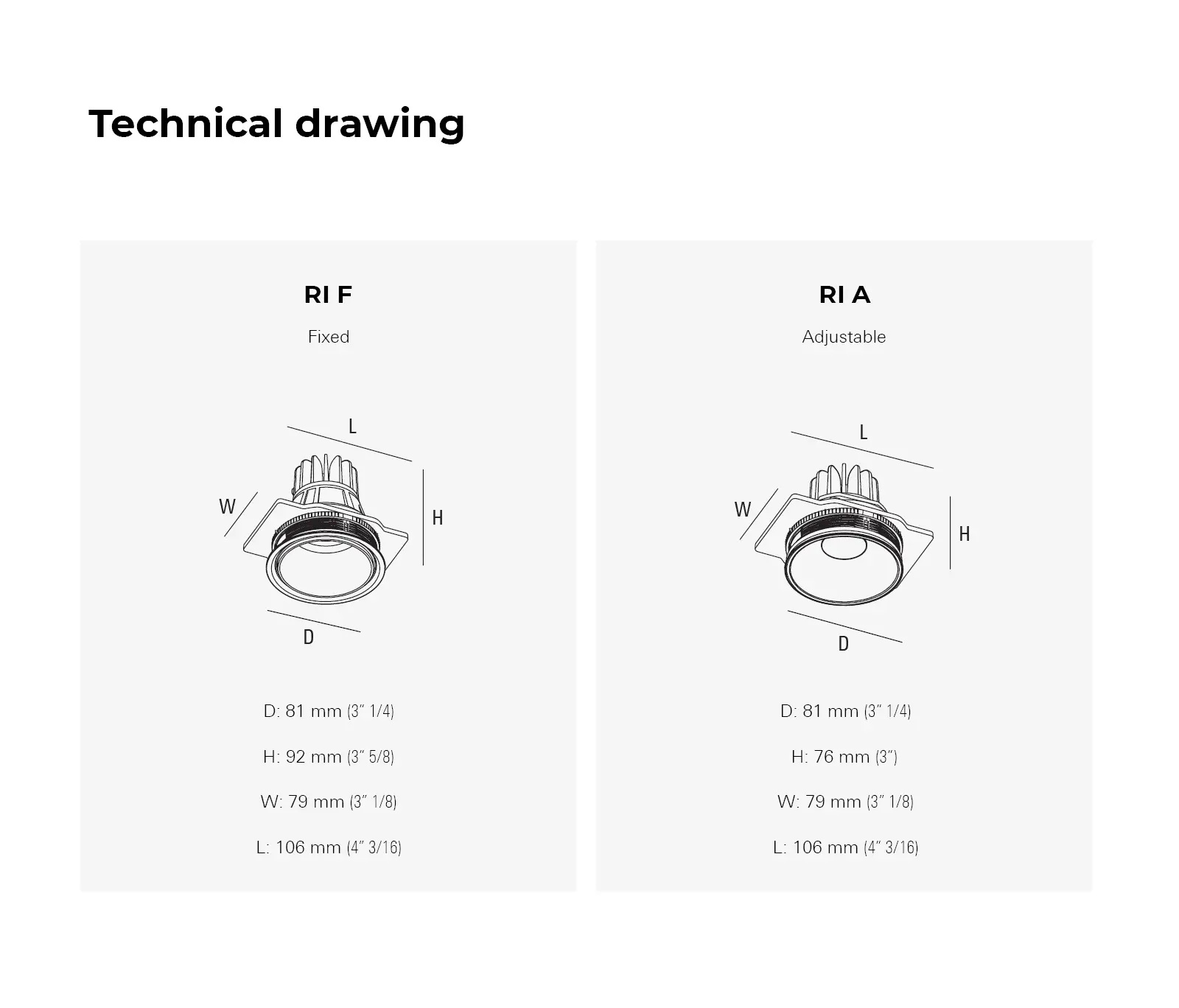 Intra lighting - Conic RI